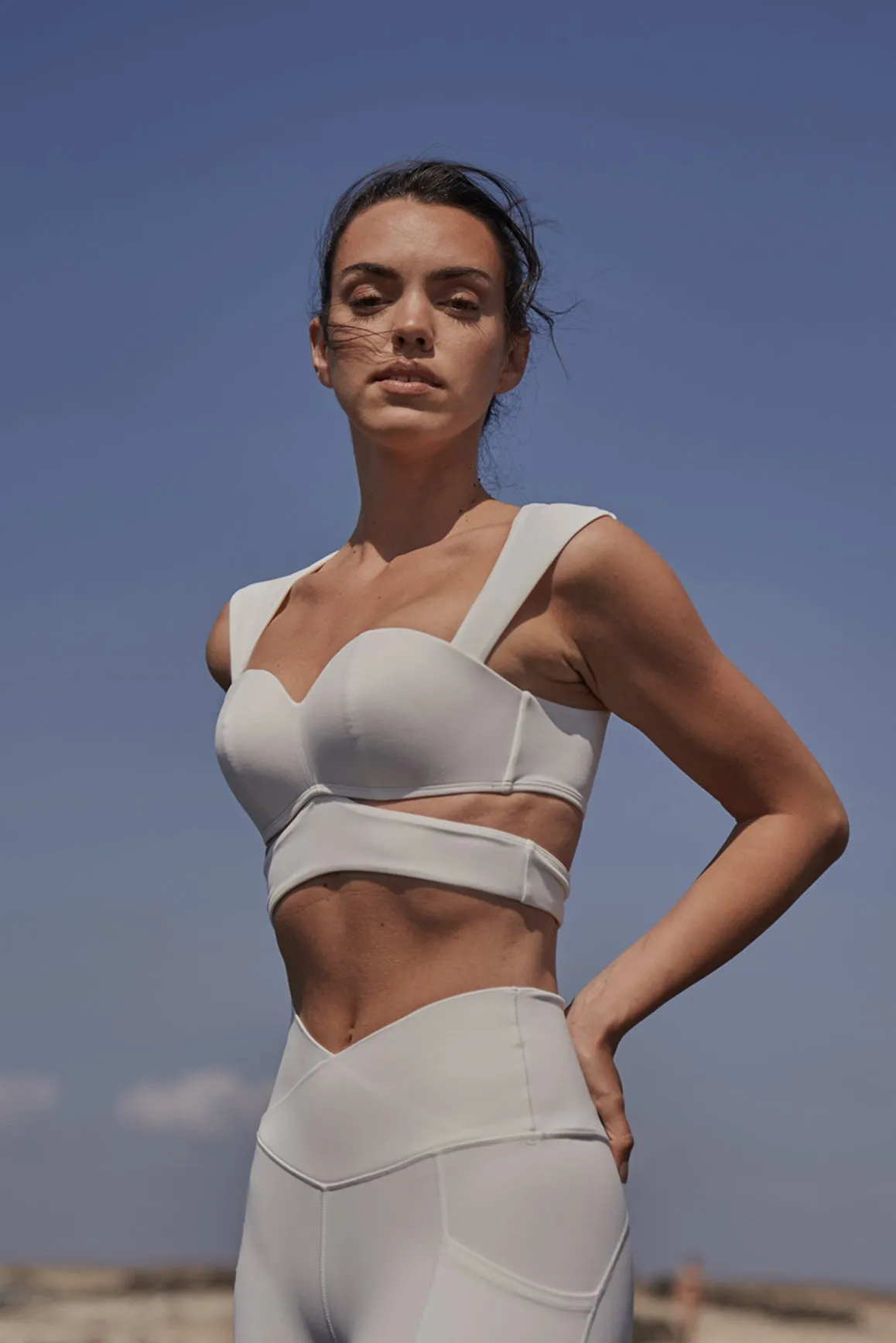 Elegant Corset Sports Bra Embellished Anti-shrink seams