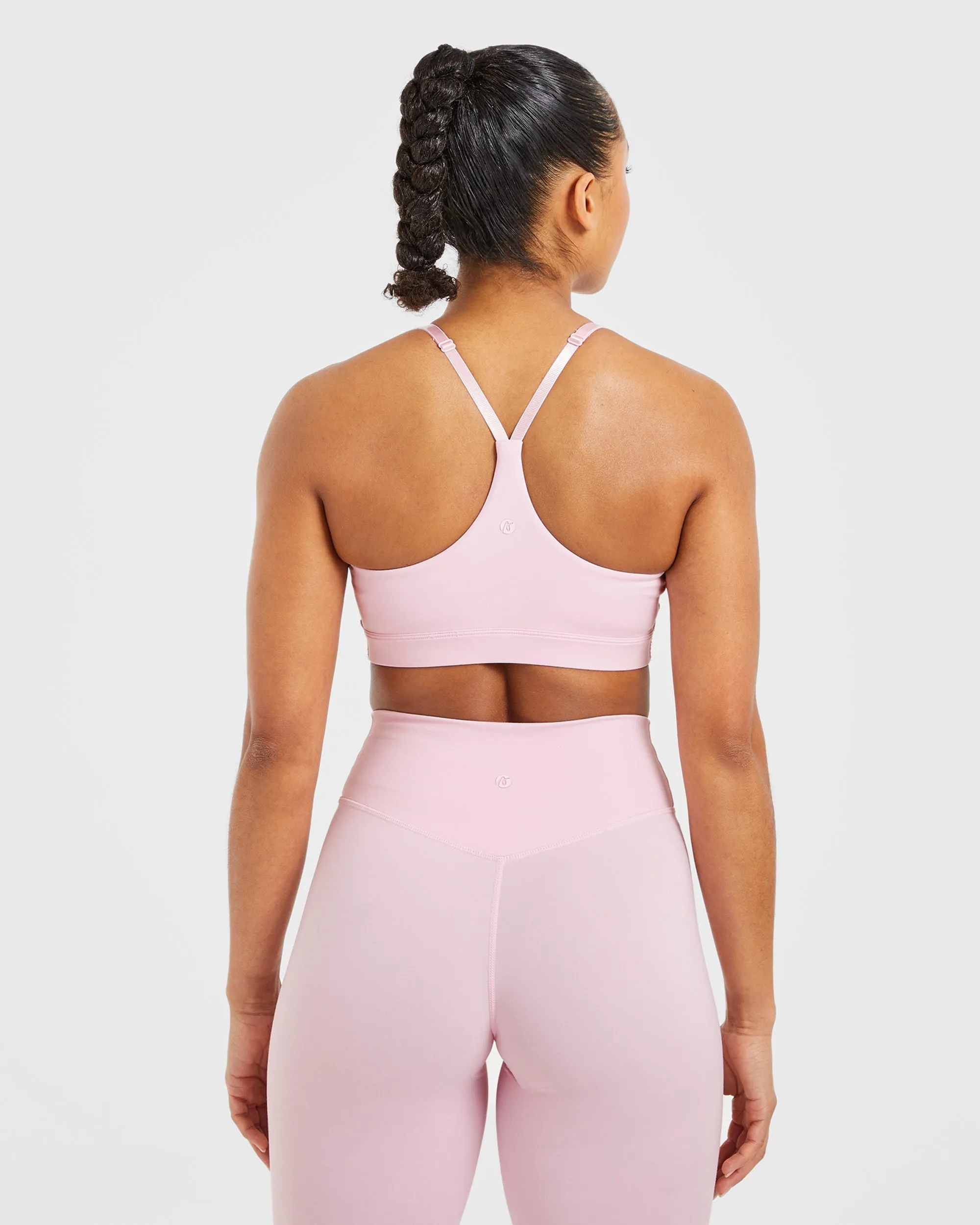 Staple Sports Bra - Pastel Pink Elastic seams Matching set seams
