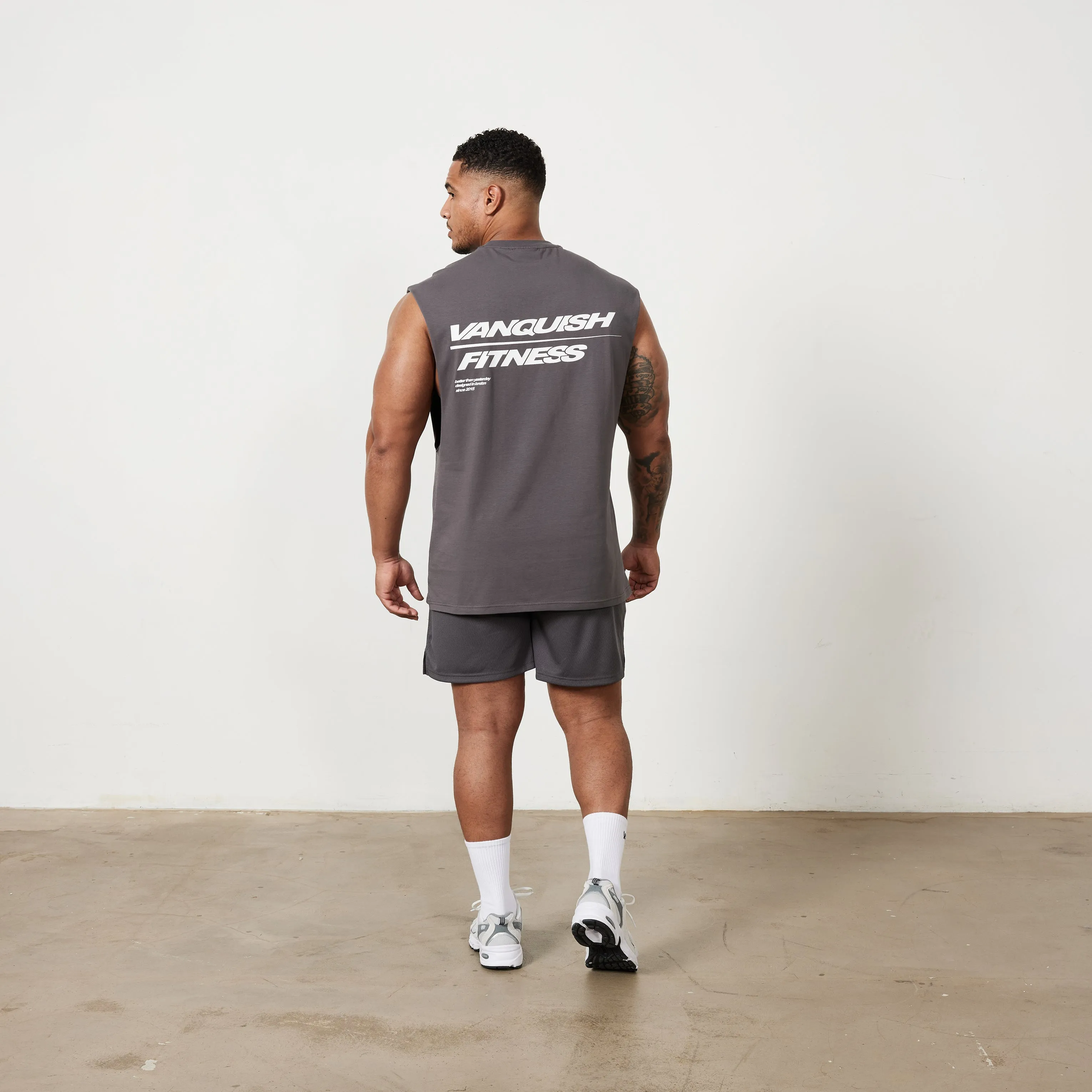 Vanquish Speed Charcoal Grey Mesh Shorts skin friendly