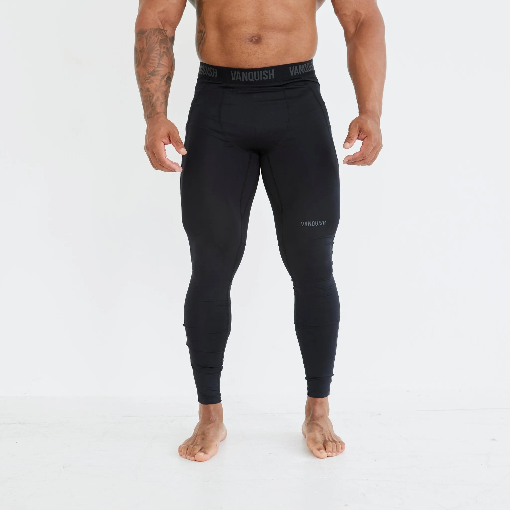 Back pockets Vanquish Utility Black Base Layer Leggings
