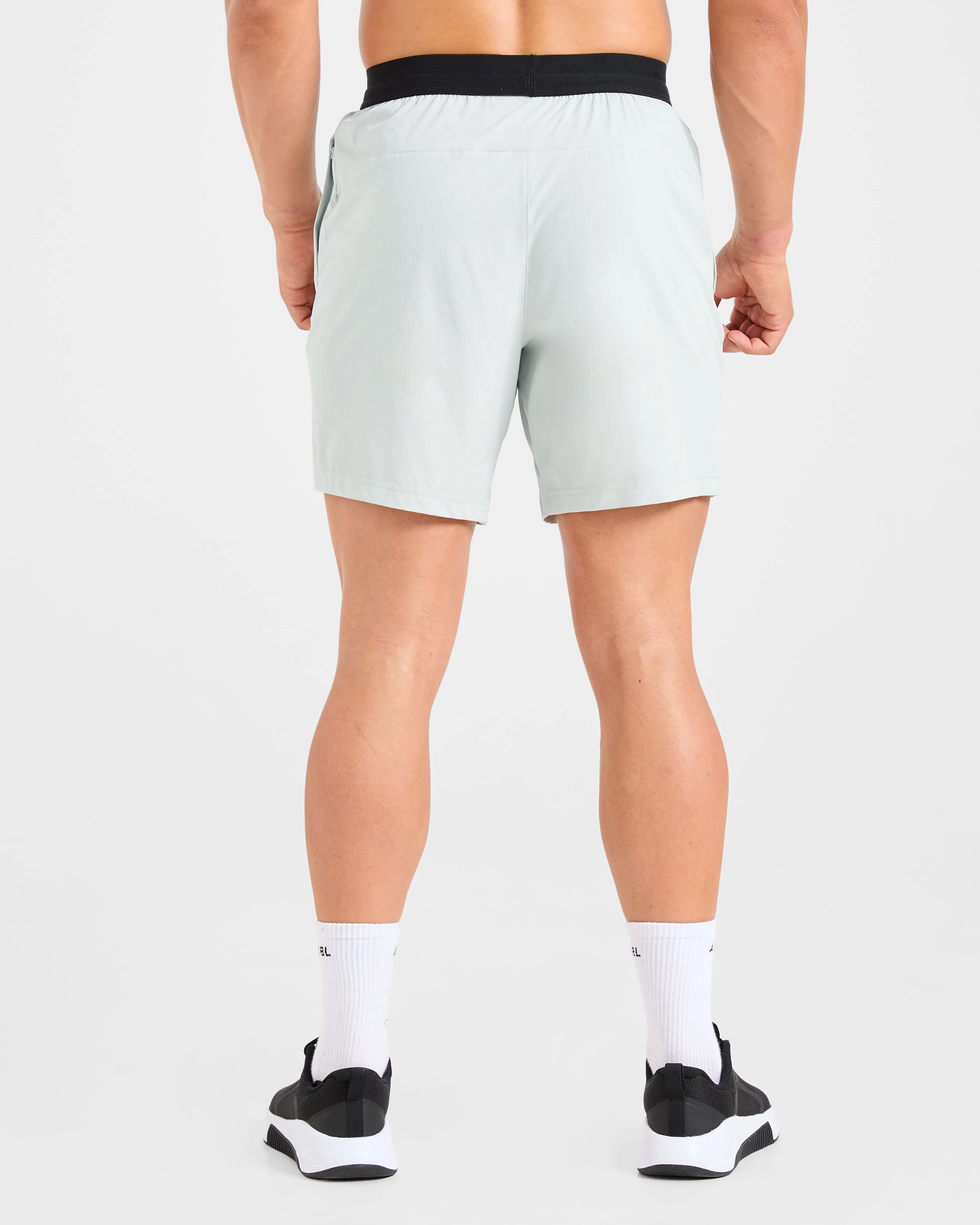 kids camping clothing Ascend 7" Shorts - Ice Grey