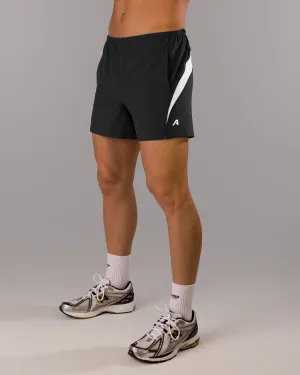 Dynamic Panel Short - Black / White QuickReleaseBuckle