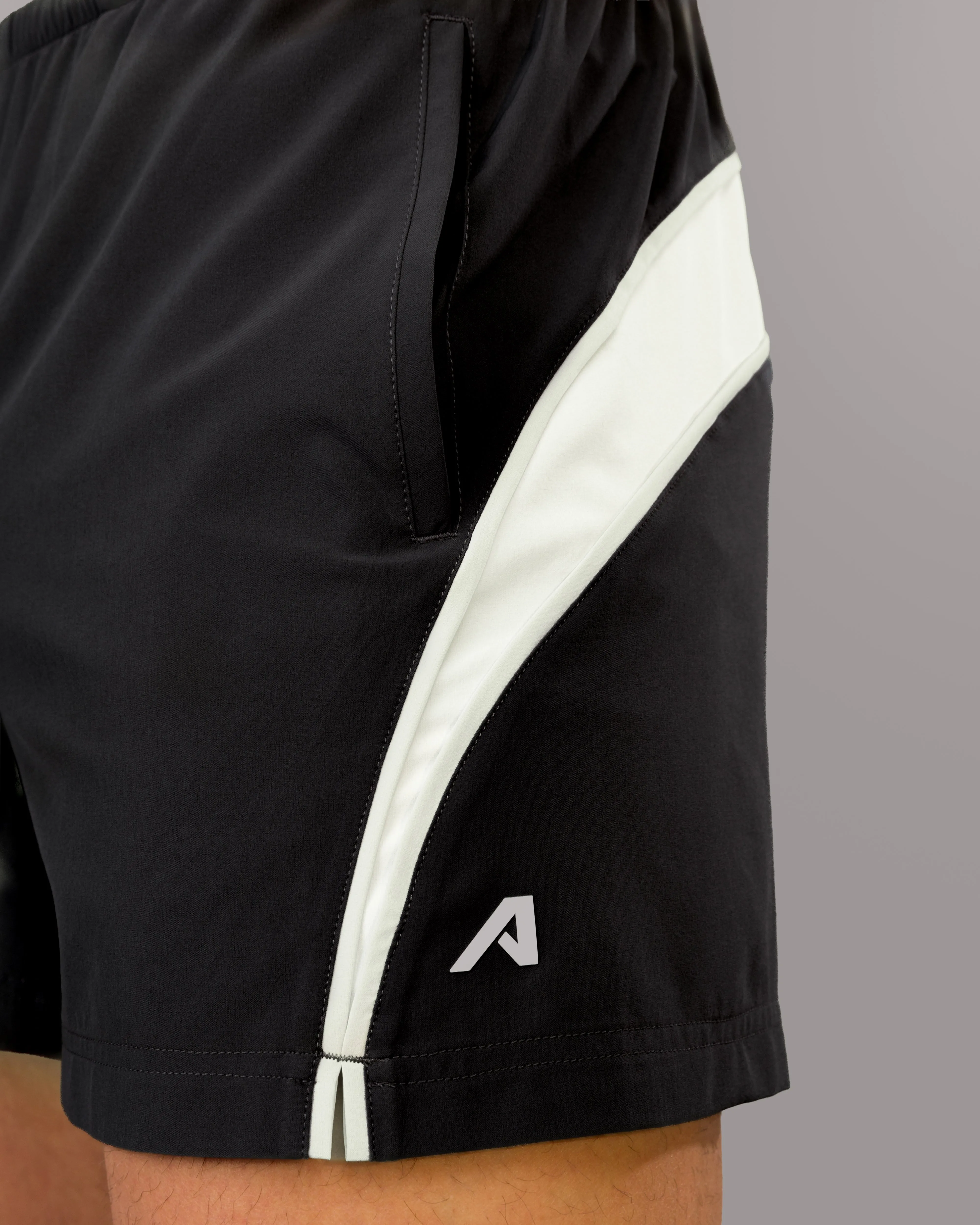 Warm Day Pajamas Dynamic Panel Short - Black / White