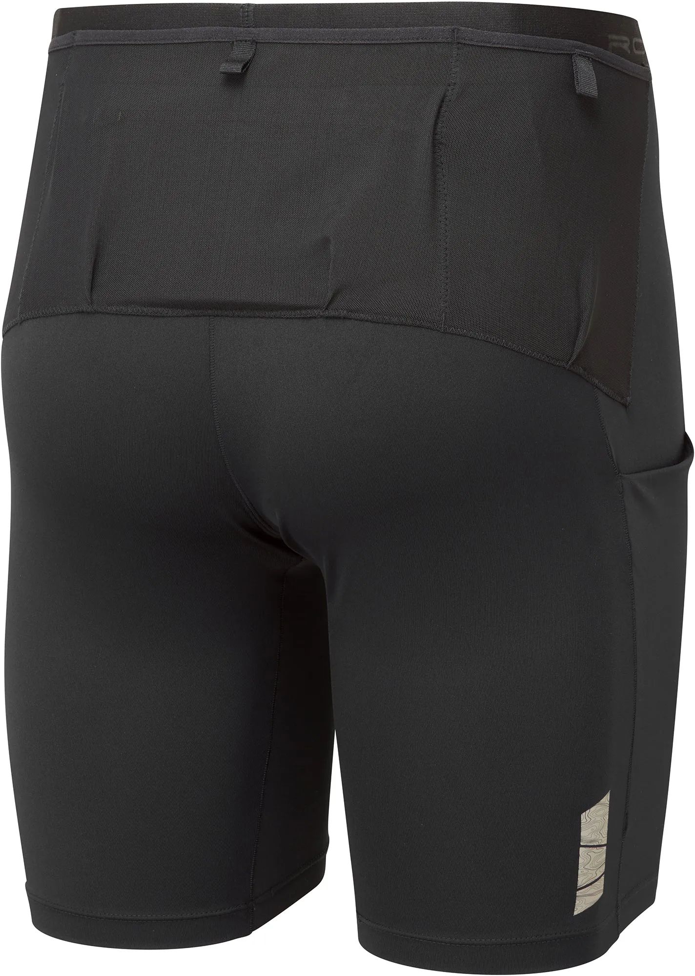 Fun Colors Casual Days Ronhill Tech All Terrain 8 Inch Stretch Mens Short Running Tights - Black