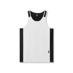 basic technology 0809. Supima? Mesh Panel Training Singlet - White