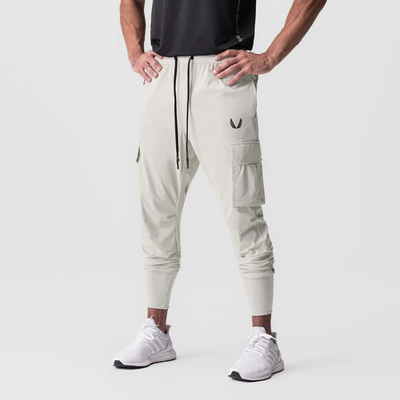 Basic Utility WrinkleFreeFinish 0825. Tetra-Lite? Cargo High Rib Jogger - Stone