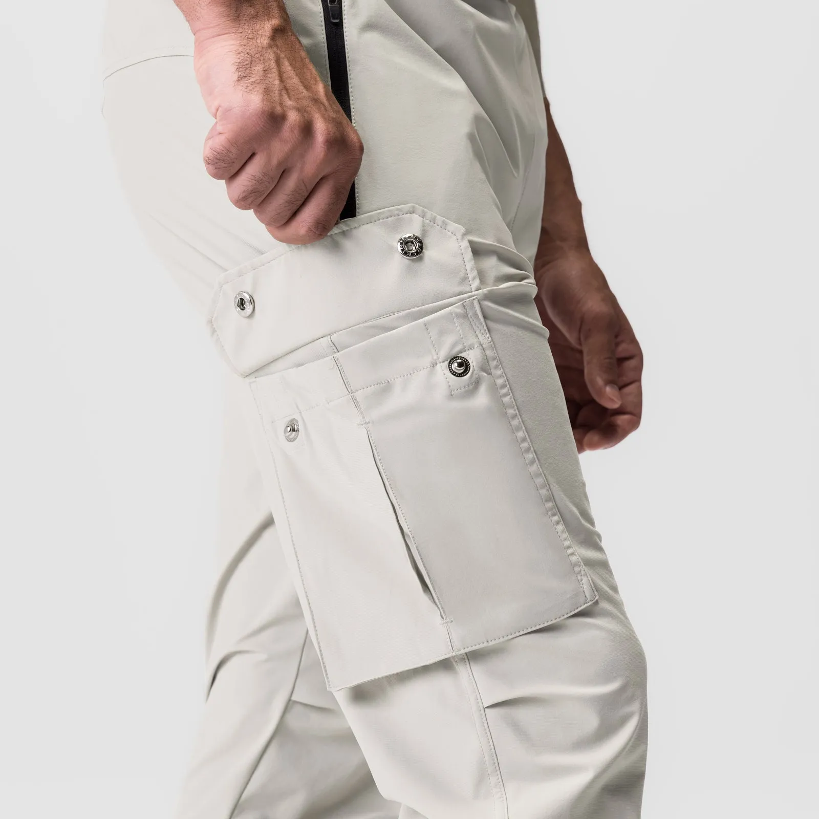 WrinkleResistantMaterial 0825. Tetra-Lite? Cargo High Rib Jogger - Stone