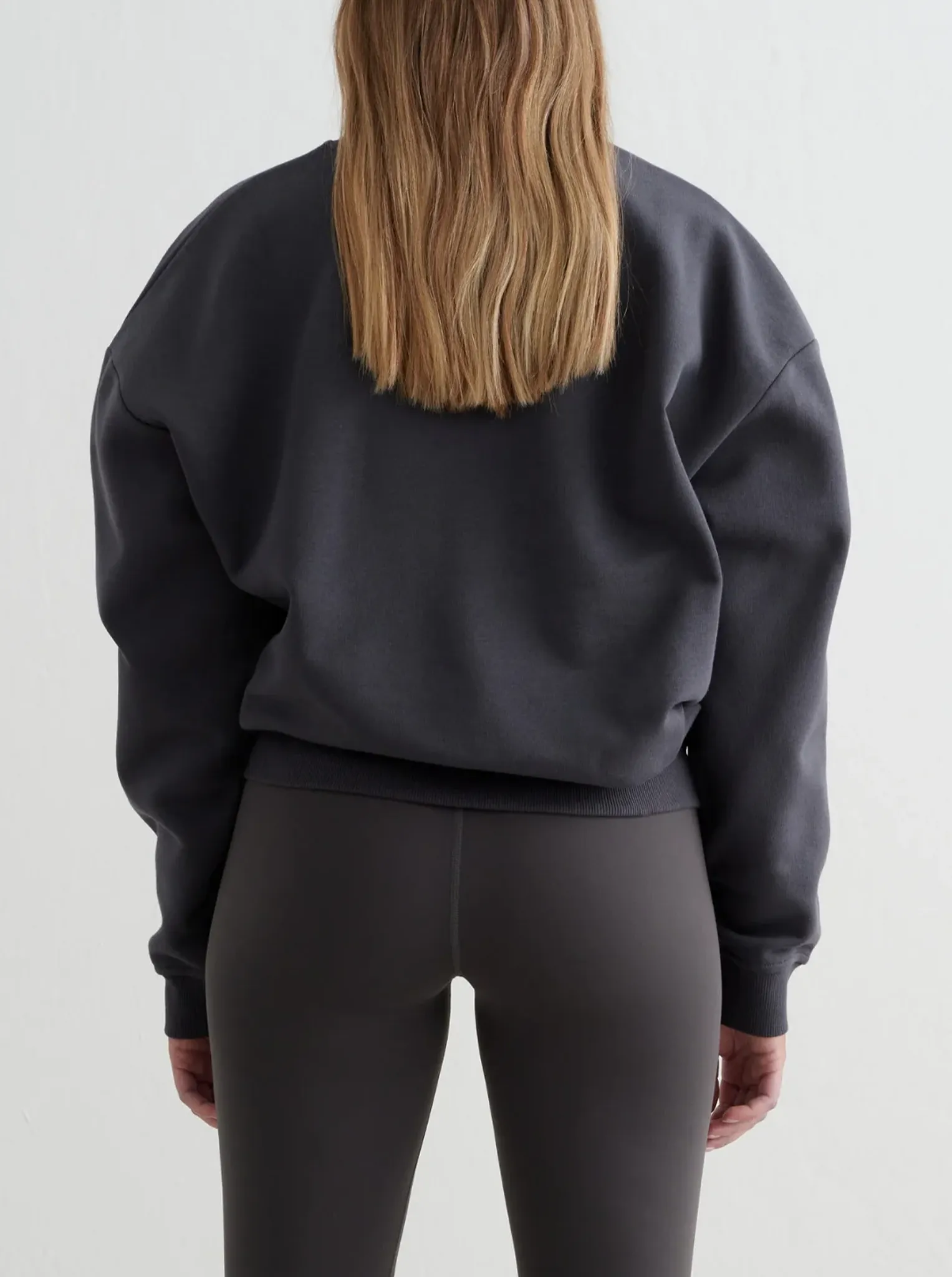 Stretch Fabric Technology Everyday apparel Shadow Grey Serif Sweatshirt