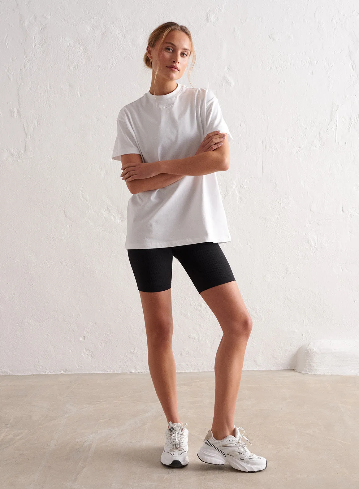 Modern Style White Boyfriend T-shirt