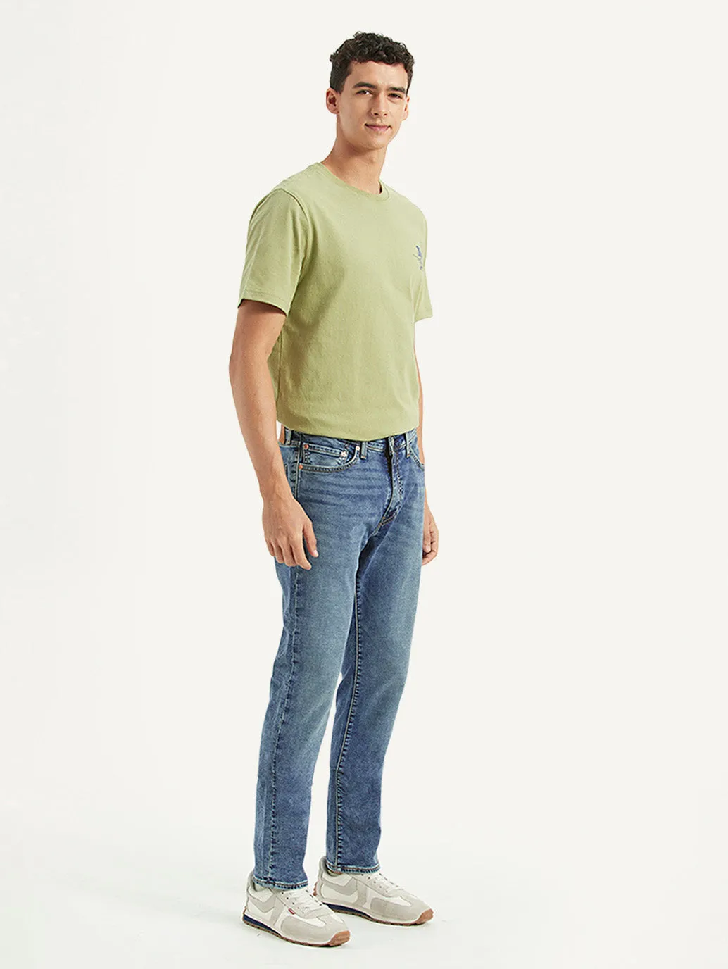 Men's 511 Blue Slim Fit Mid Rise Jeans Quick Drying Fabric
