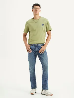 Modern Spring Mood Men's 511 Blue Slim Fit Mid Rise Jeans