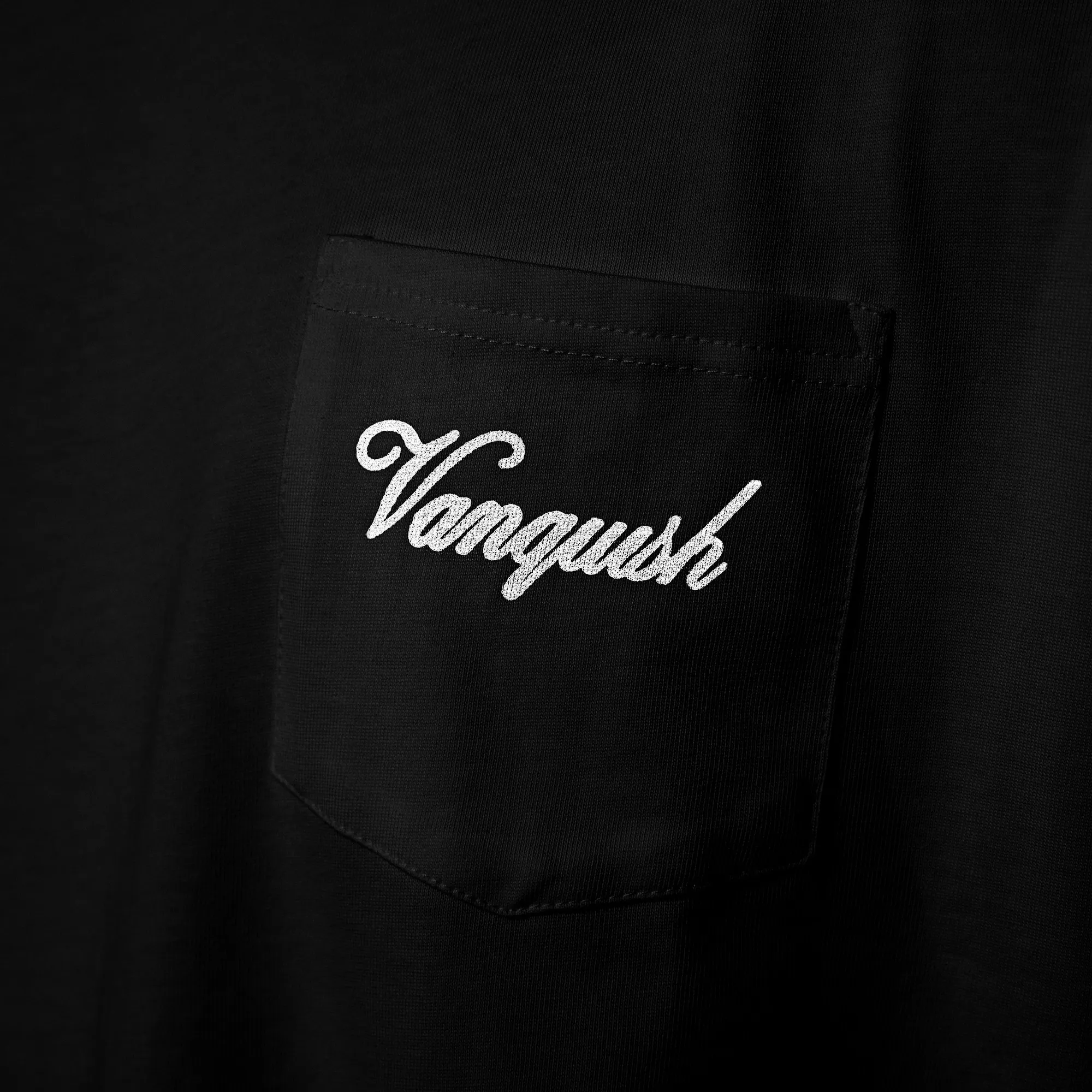Wedding Vanquish Off Season Black Oversized Boxy Pocket T Shirt