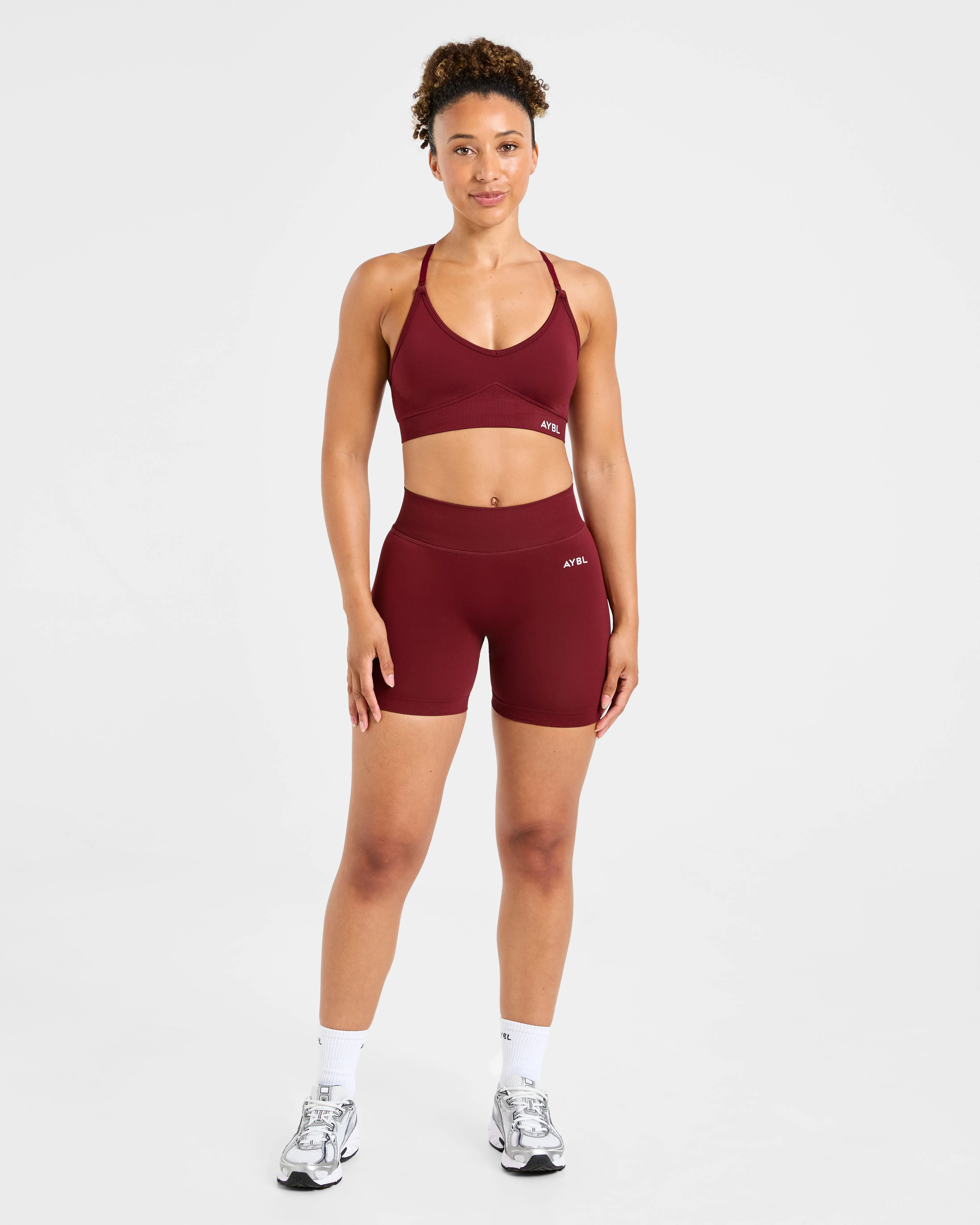 Adapt Seamless Sports Bra - Autumn Red Durable Fabric Breathable mesh