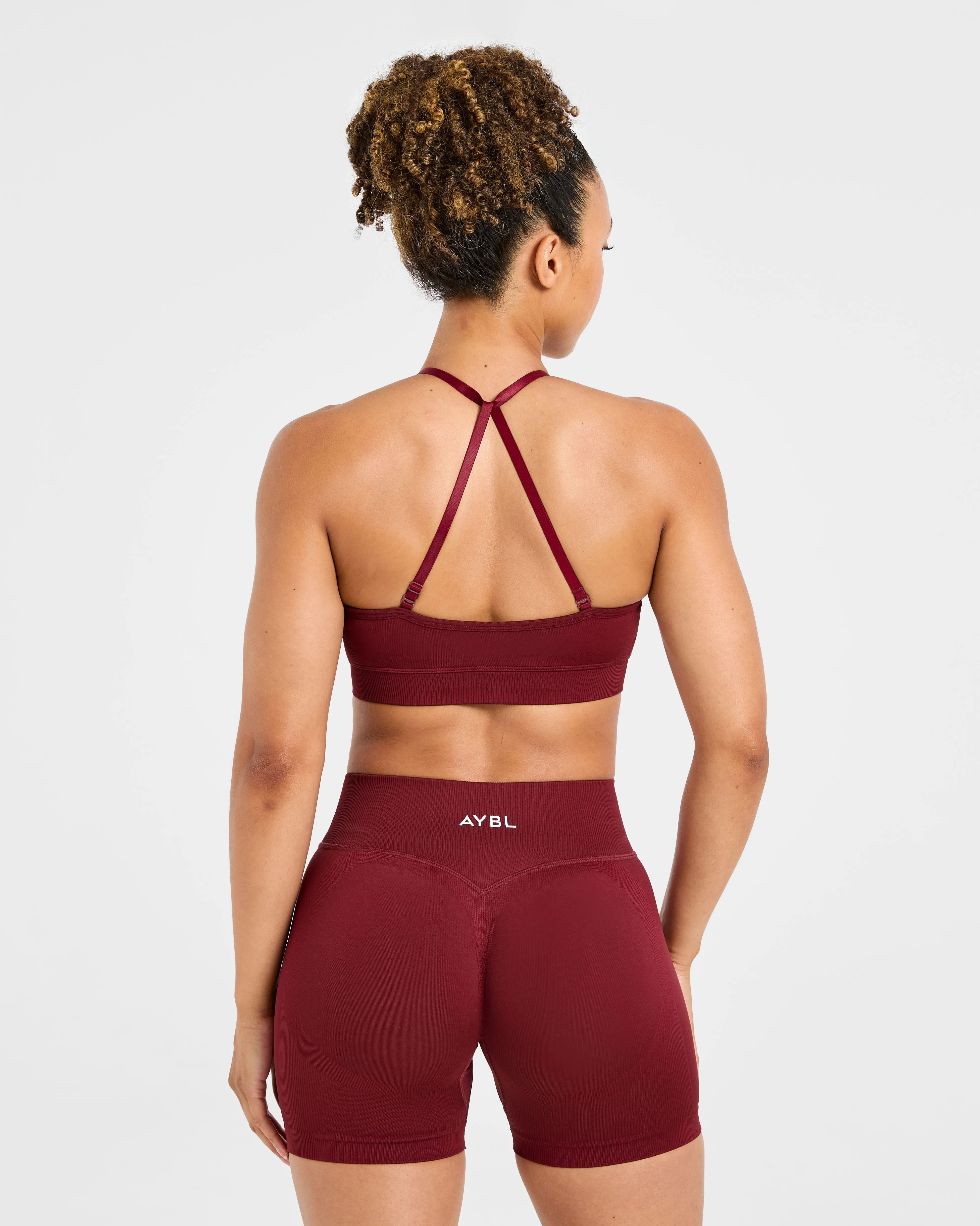 Adapt Seamless Sports Bra - Autumn Red Removable straps Anti Chafe Design