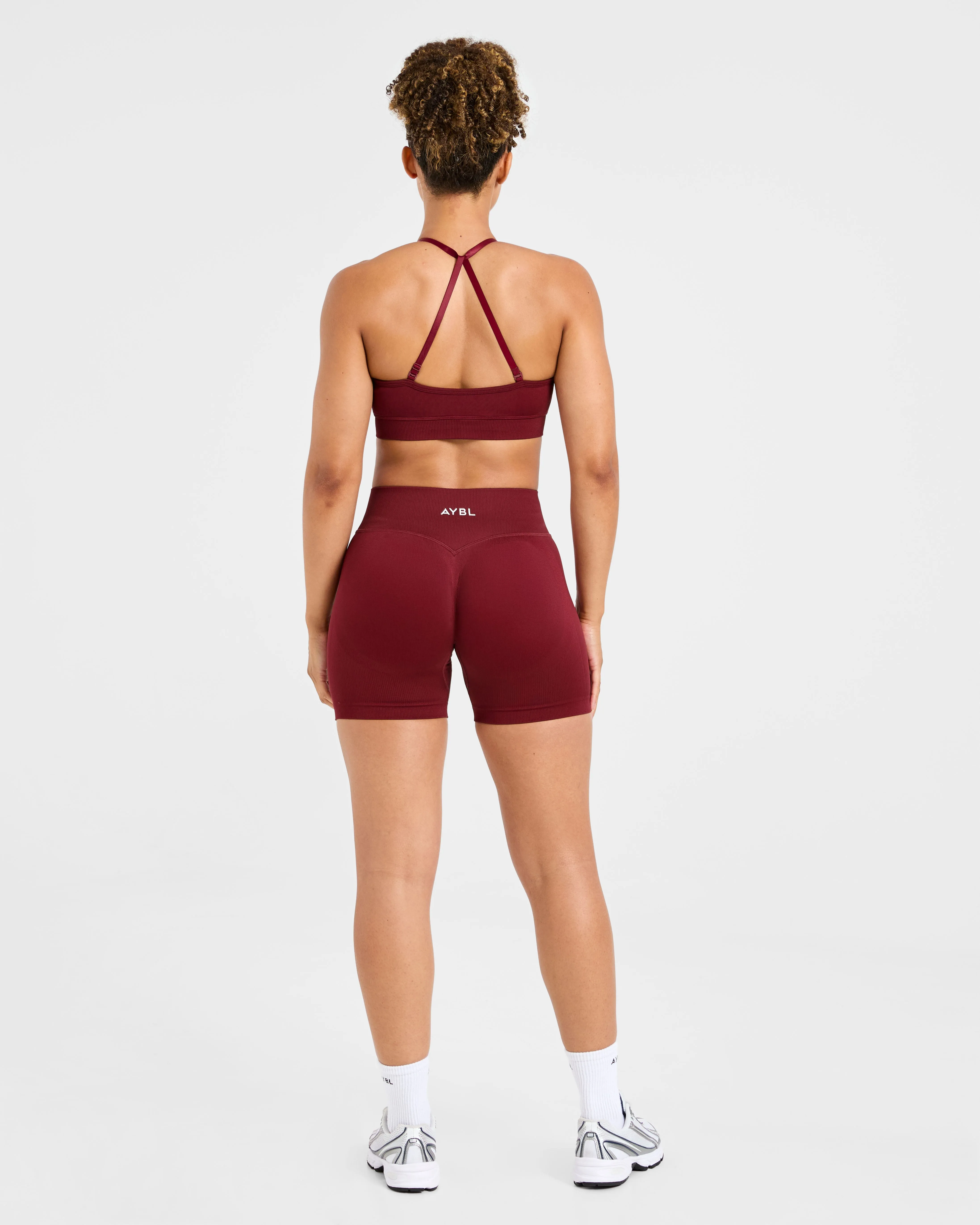 Adapt Seamless Sports Bra - Autumn Red Seamless Band Non-Slip Support