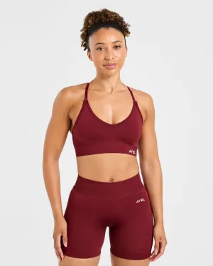Adapt Seamless Sports Bra - Autumn Red Colorful active clothing Small