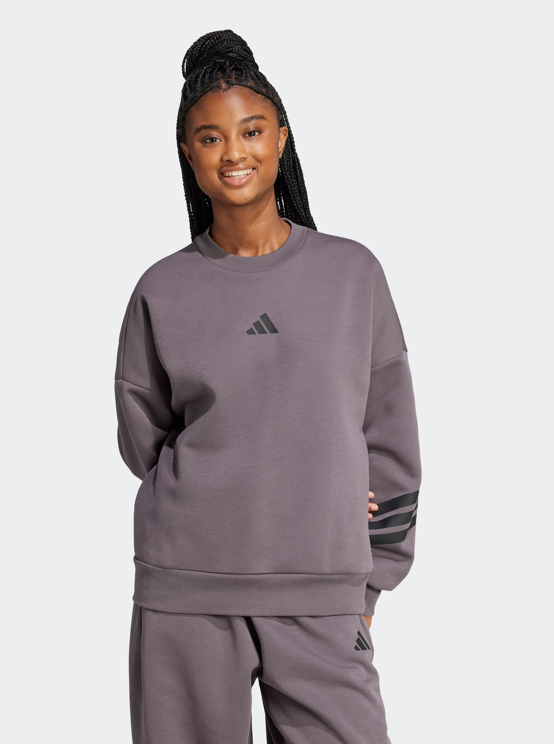 Generous Hood Space Future Icons 3-Stripes Sweatshirt