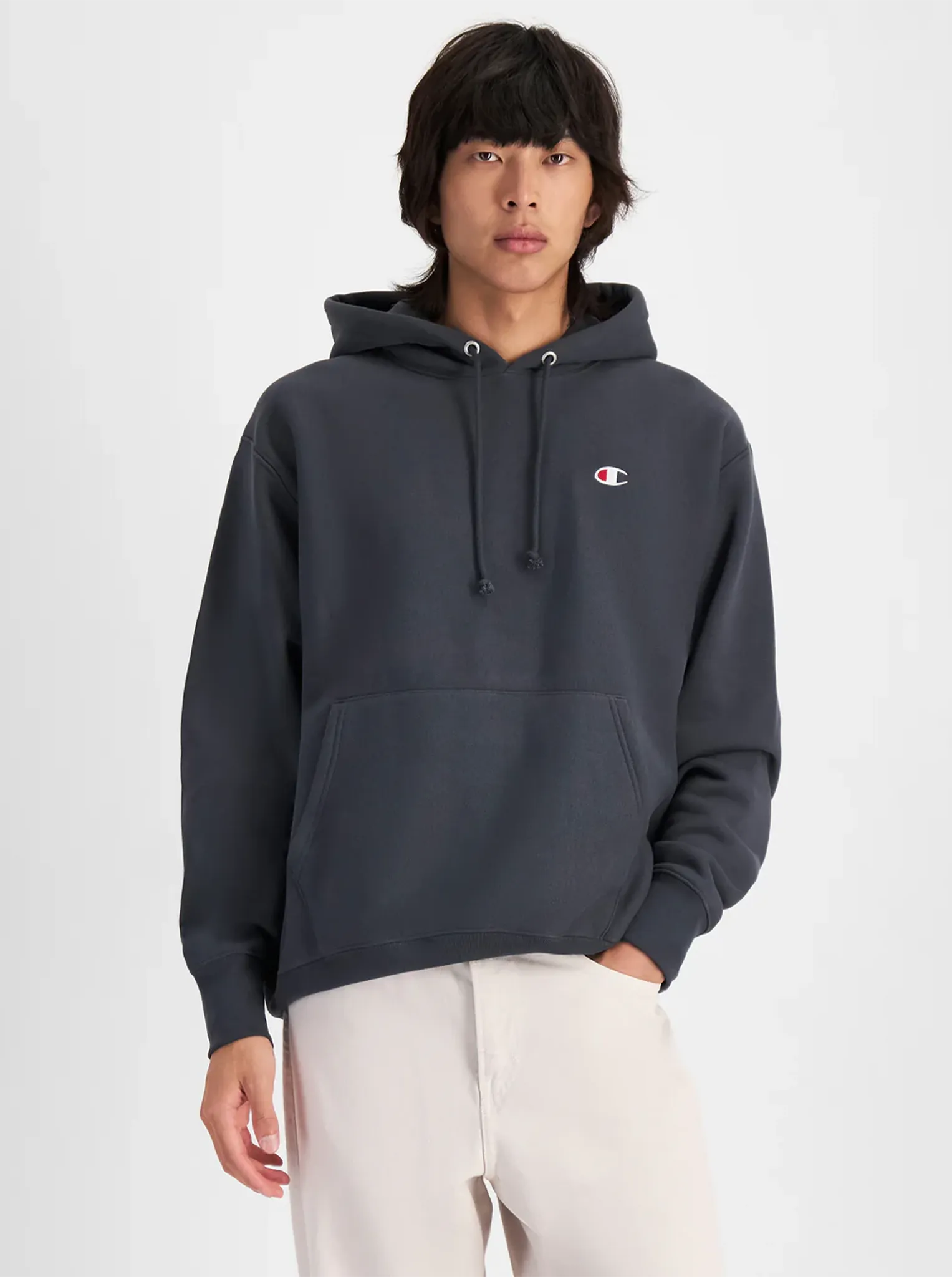 Seal like Reverse Weave C Logo Hoodie Unisex