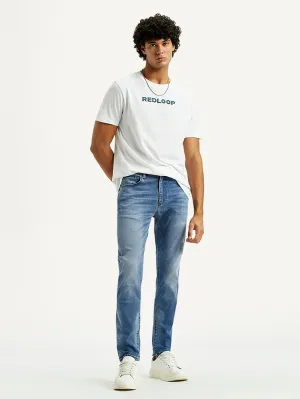 Easy Match Smart Utility Men's Redloop 512 Indigo Slim Tapered Fit Mid Rise Jeans