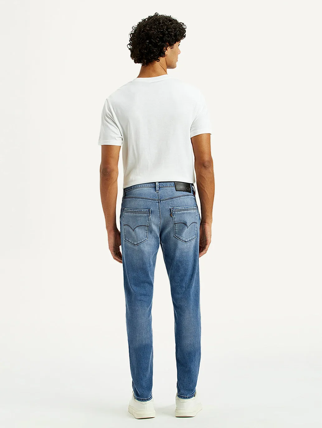Layer Friendly Piece Men's Redloop 512 Indigo Slim Tapered Fit Mid Rise Jeans