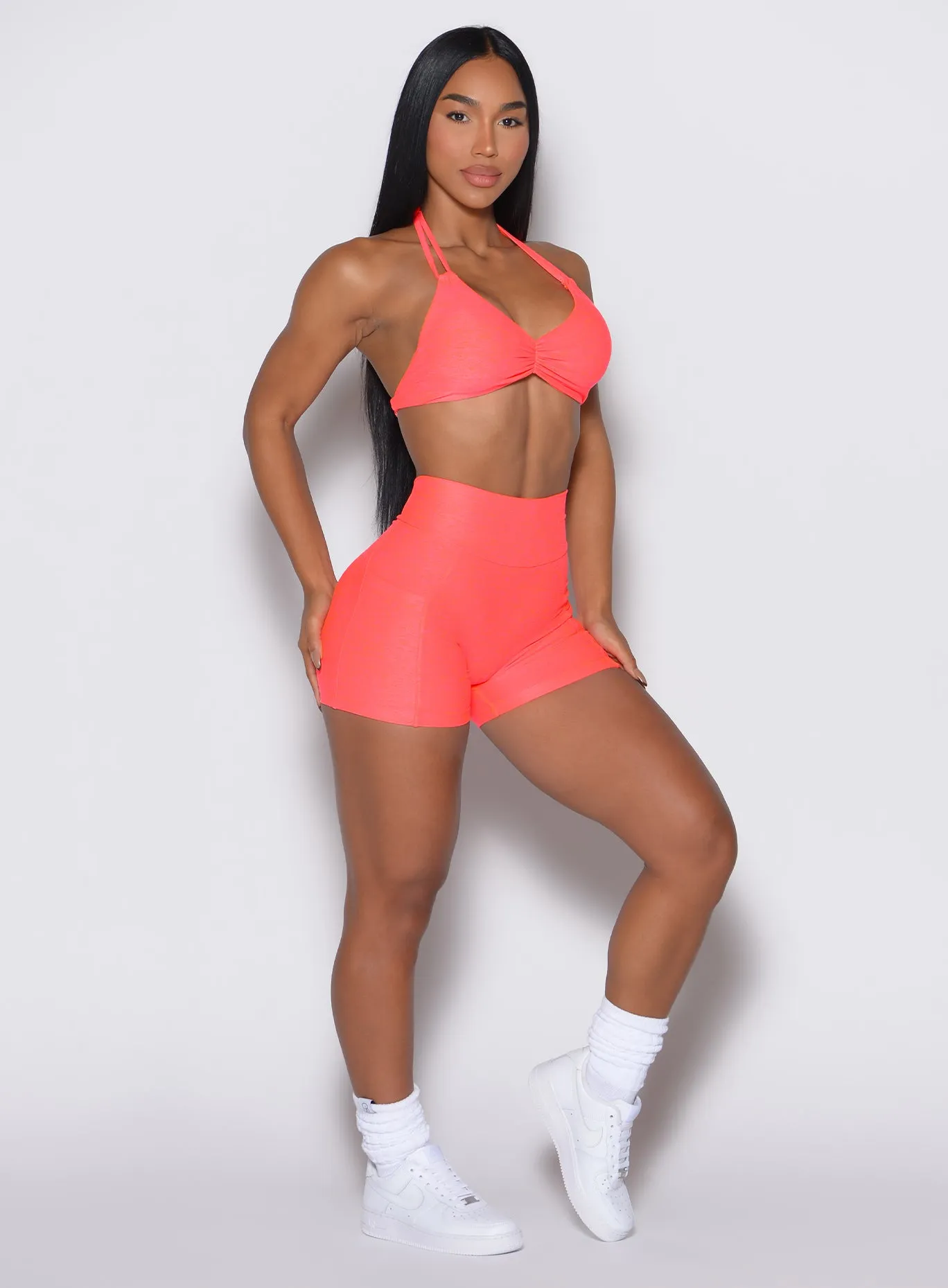 Low-waisted Petite Fit V Back Shorts