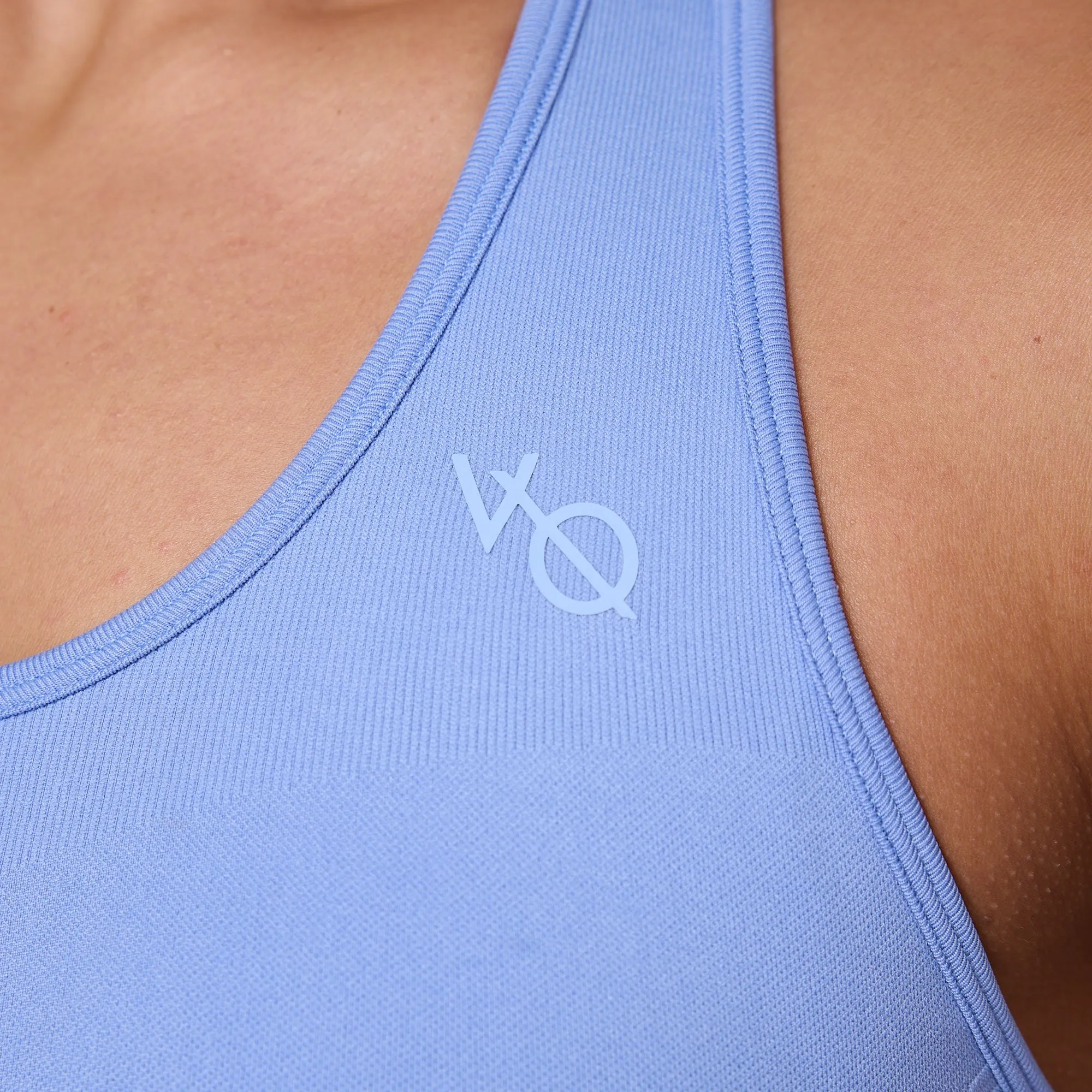 Smooth Comfort stretchy design Vanquish Elevate Seamless Sky Blue Support Bra