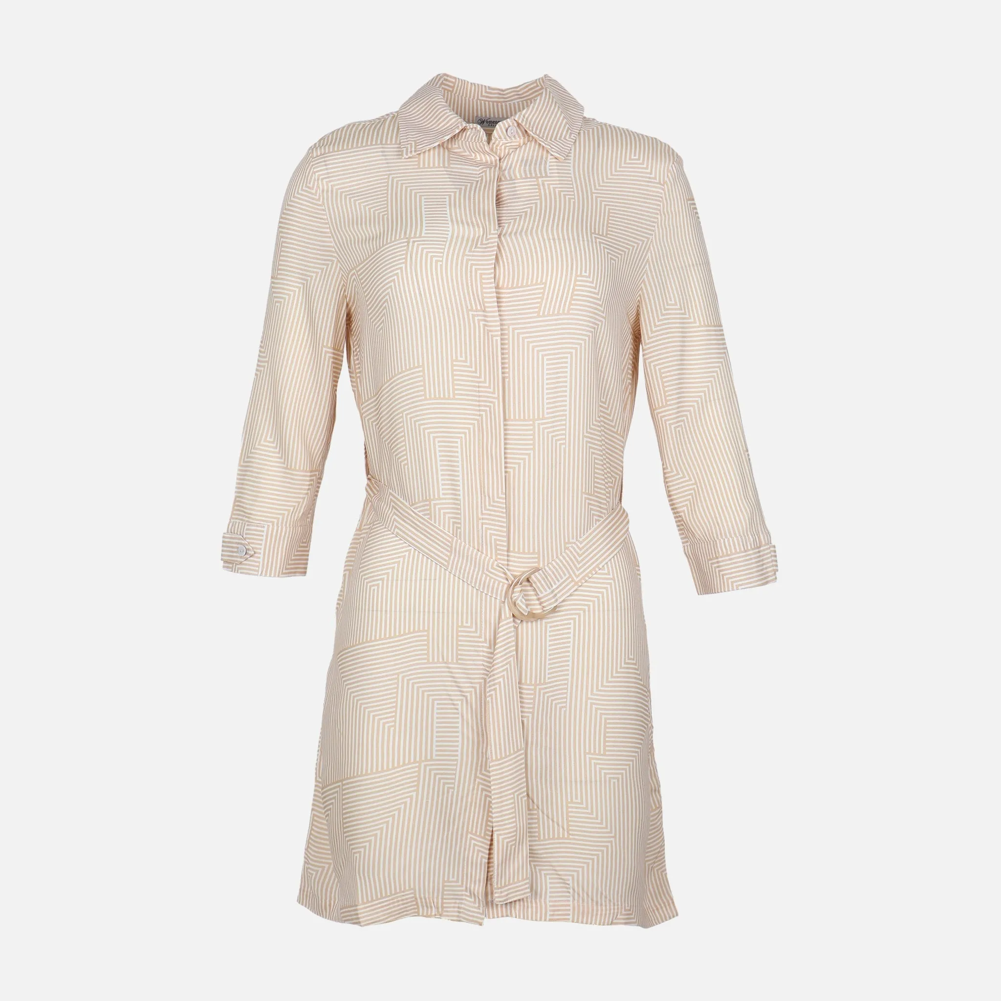 british retro WOMEN WOVEN SHIRT DRESS
