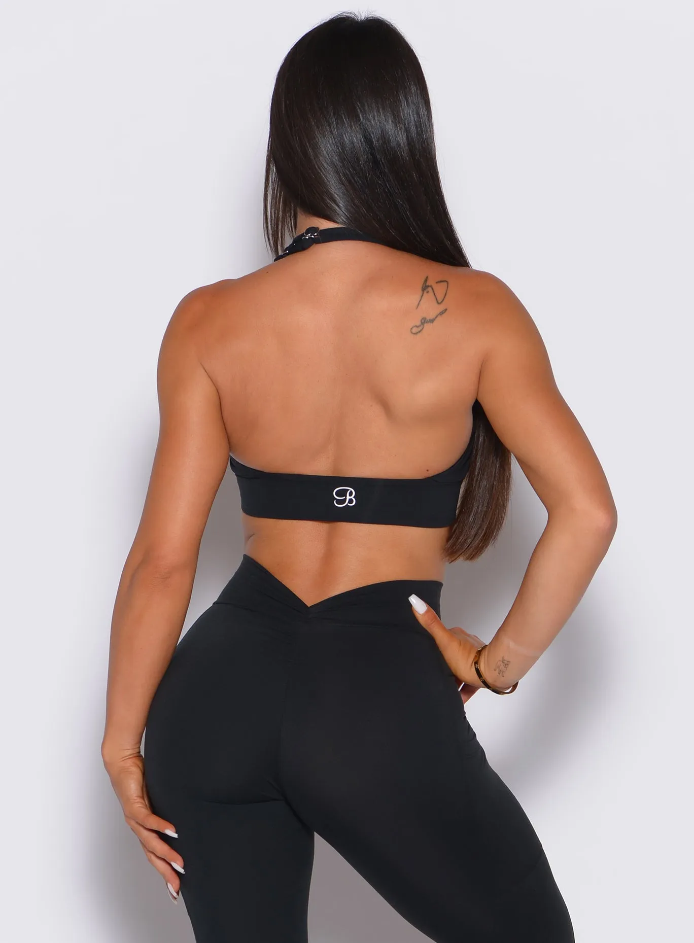Backless Bra Thin Straps Embroidered edges