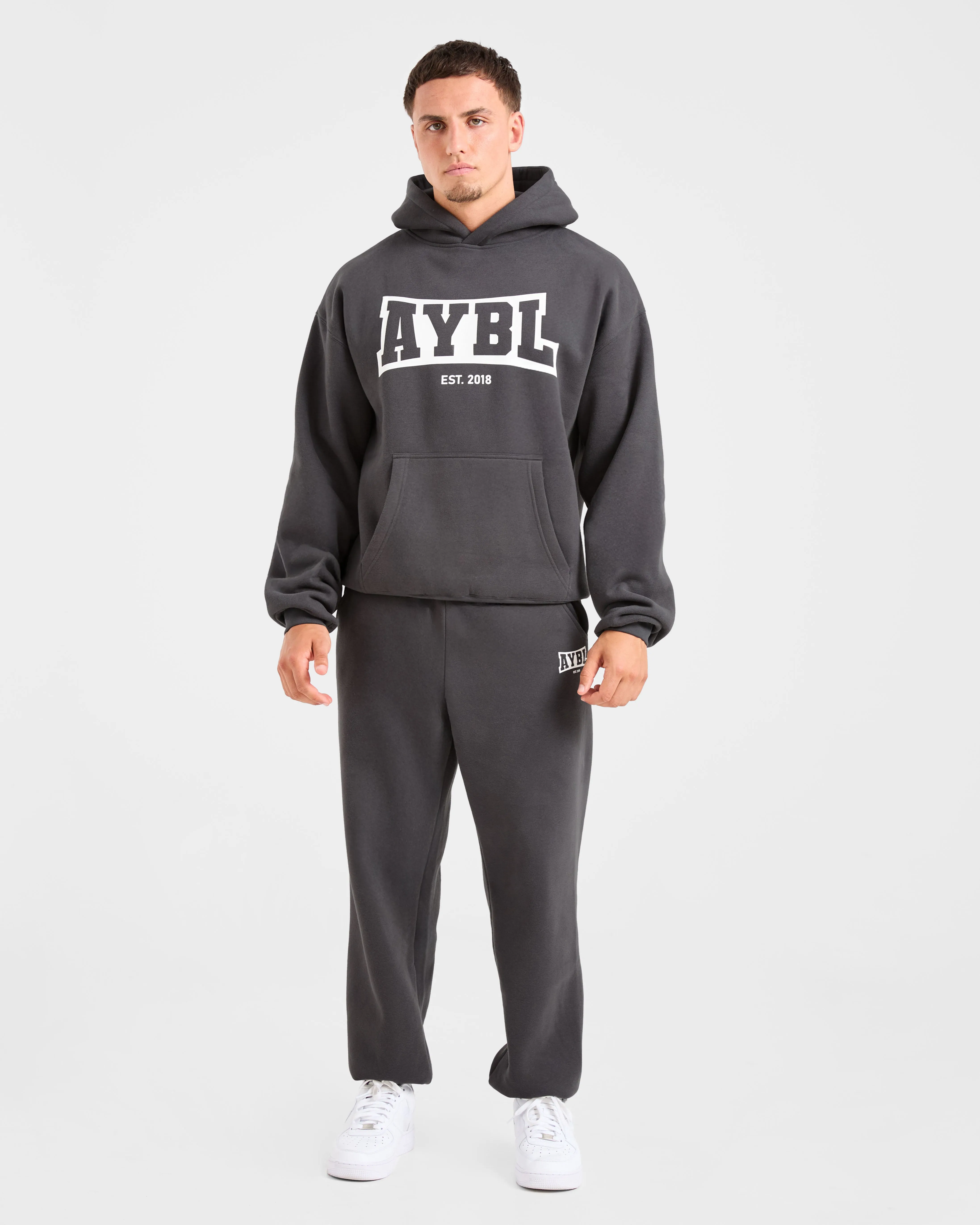 Academy Oversized Hoodie - Charcoal Arctic style