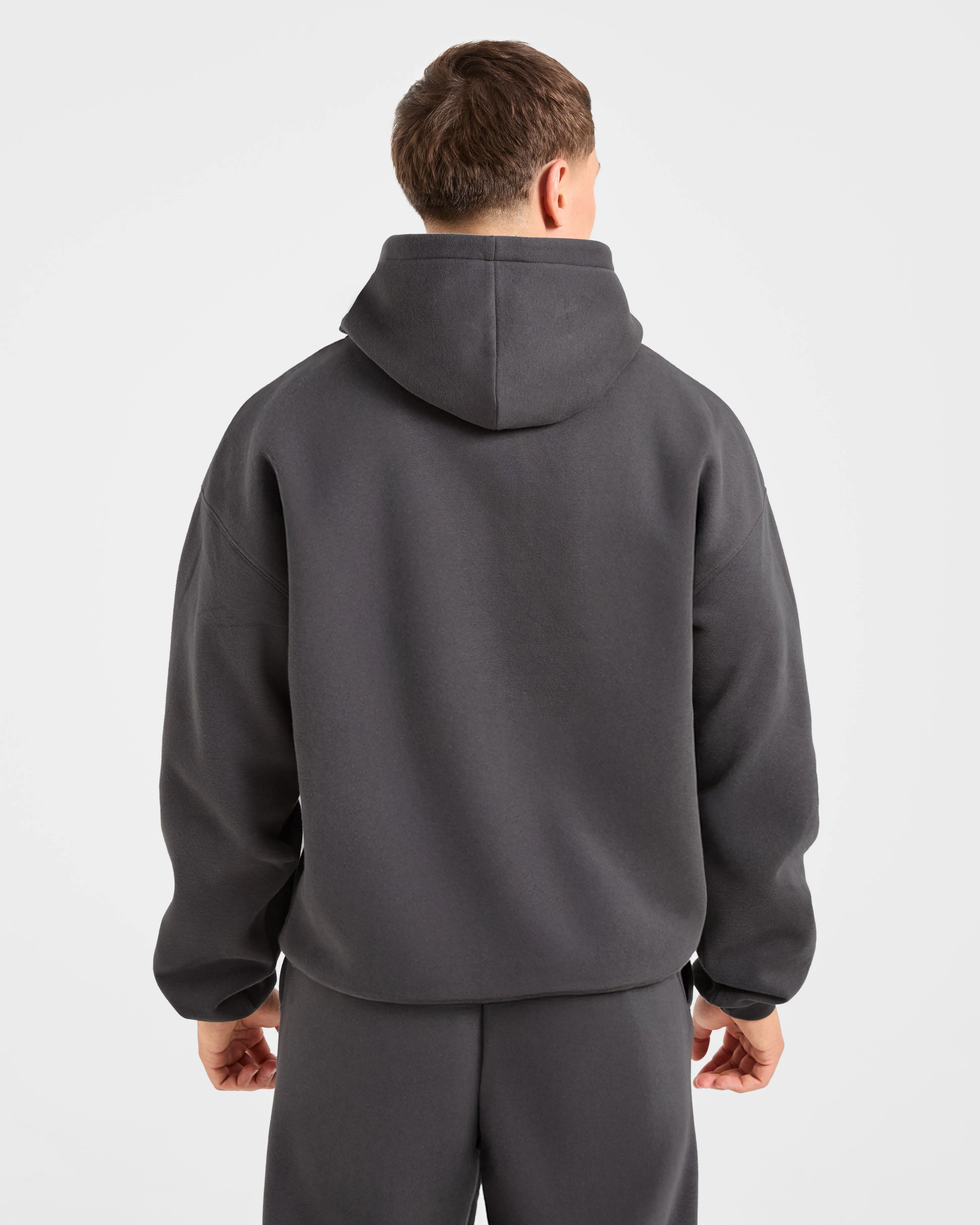 Academy Oversized Hoodie - Charcoal Street Motion Shark like