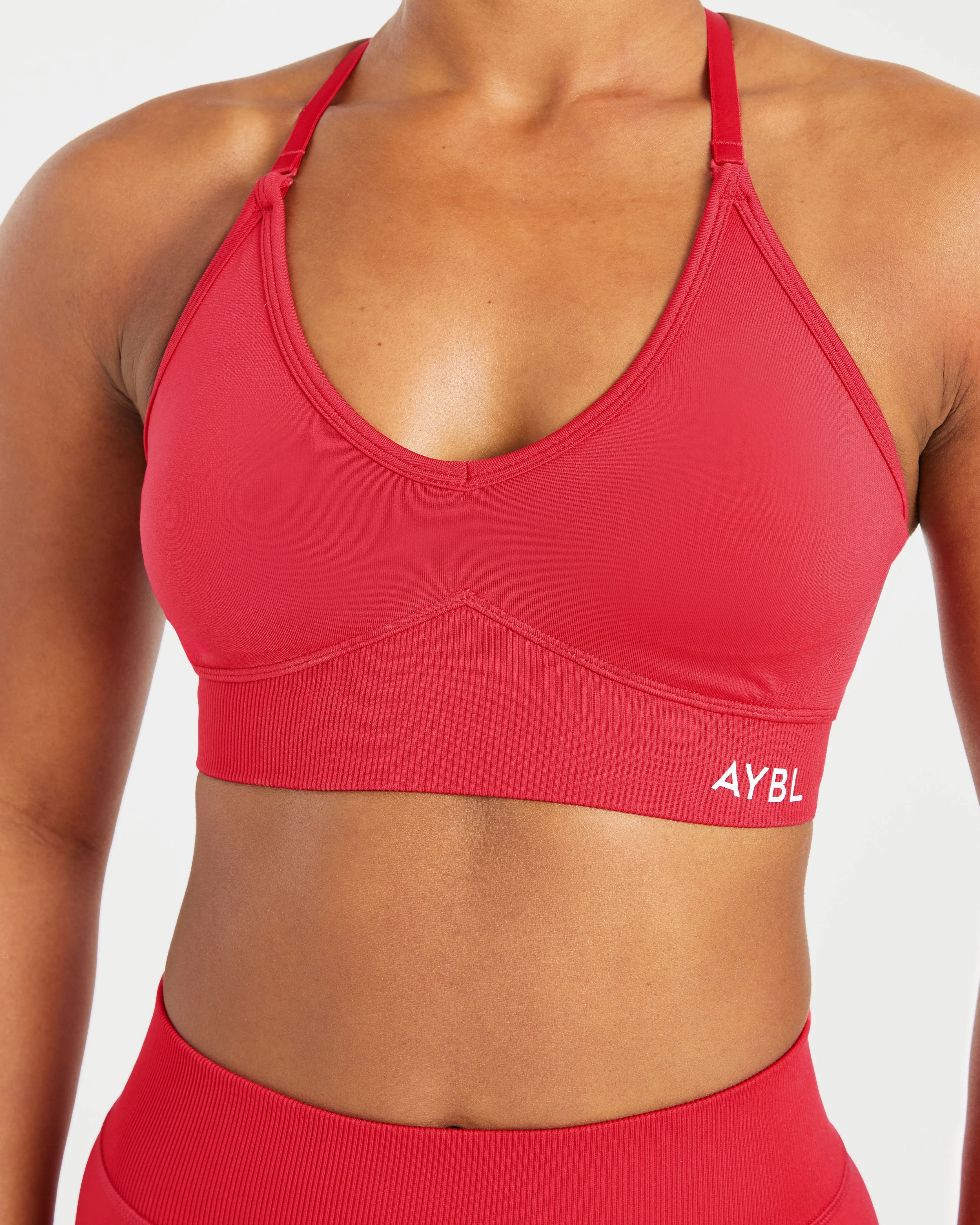 Adapt Seamless Sports Bra - Salsa Red Supportive seams Muscle Support Fit