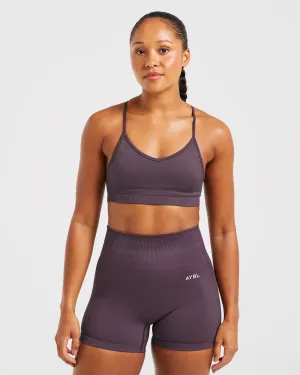 layering Balance V3 Seamless Strappy Sports Bra - Purple