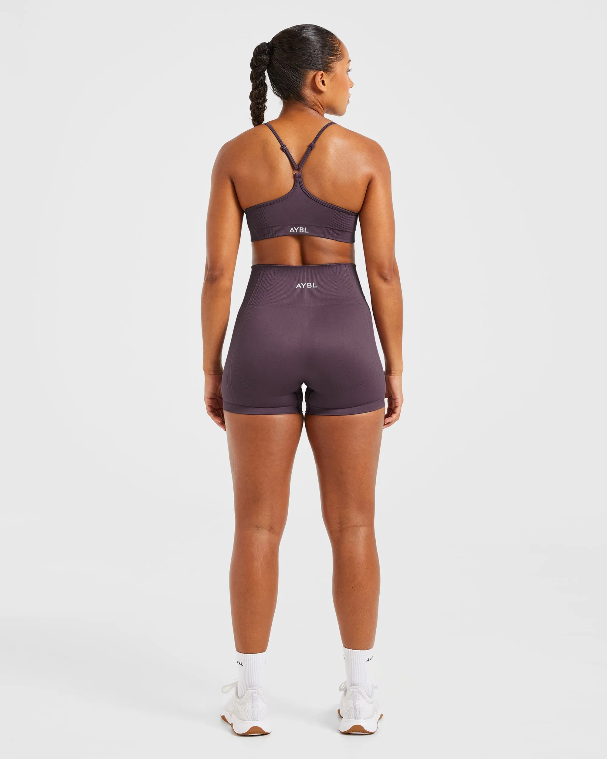 adults Balance V3 Seamless Strappy Sports Bra - Purple