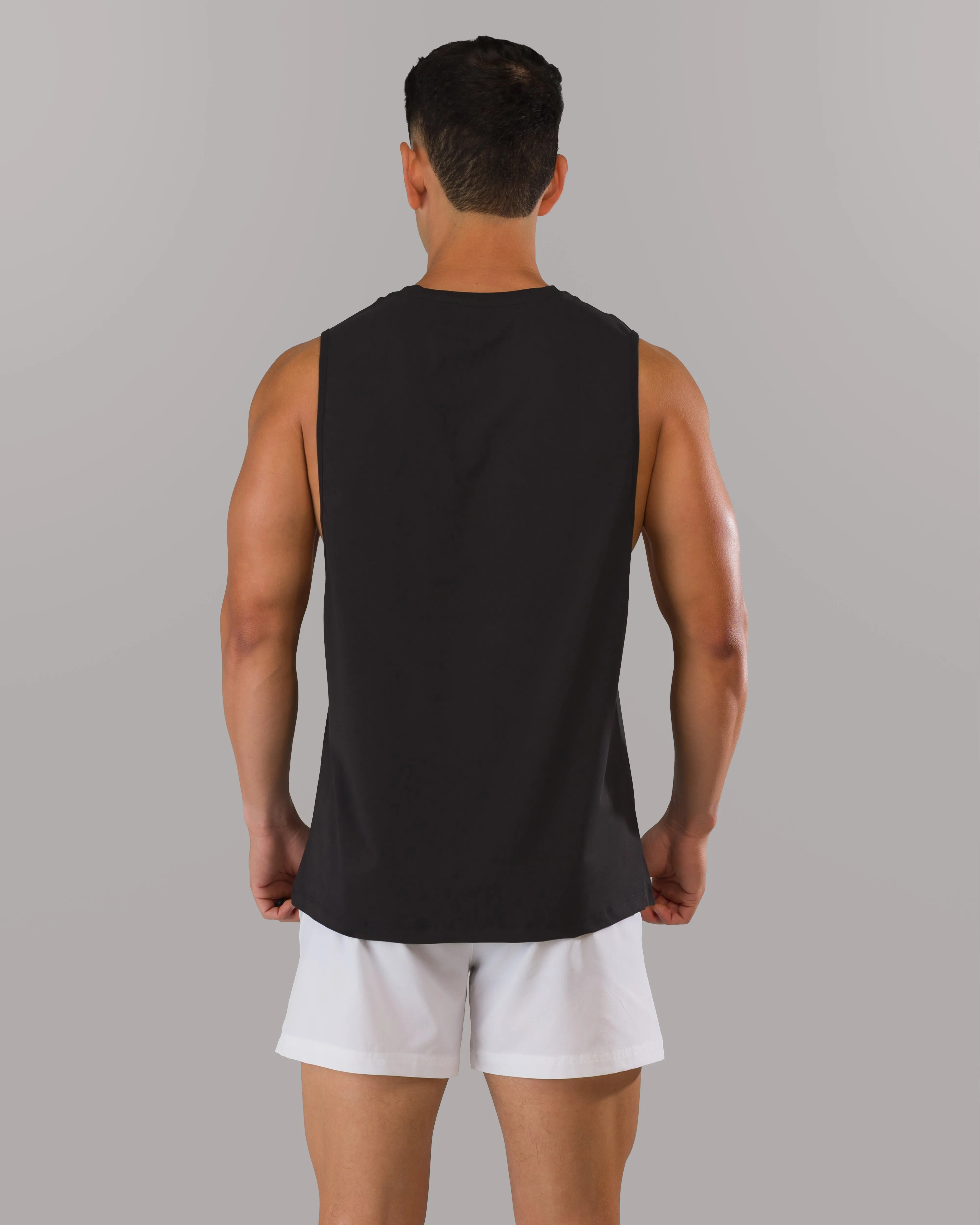 Force Core Cutoff - Black WrinkleFree Material Racerback Design