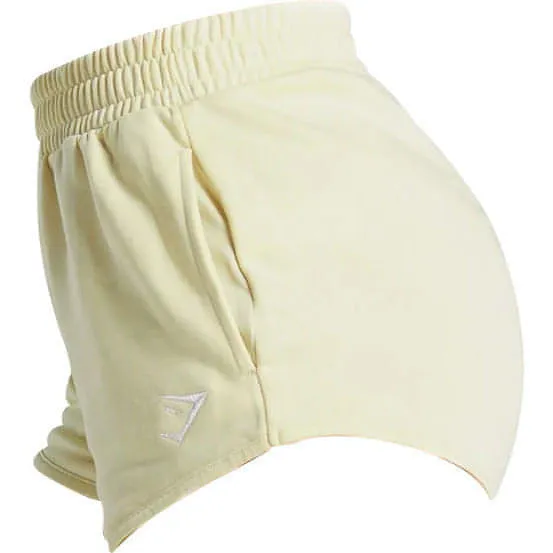 colorful Gymshark Womens Training Sweat Shorts - Yellow