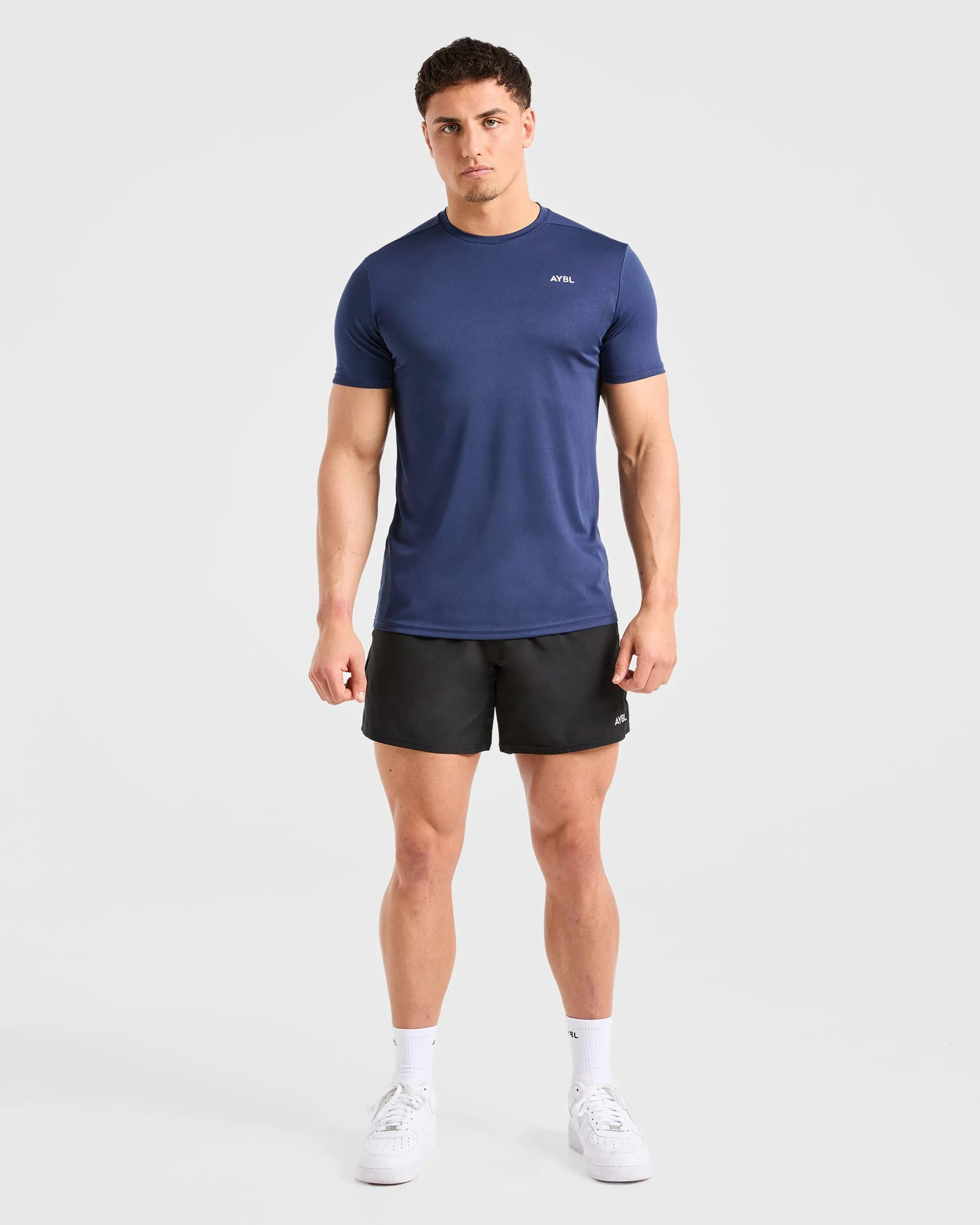 Origin T Shirt - Navy Embroidered