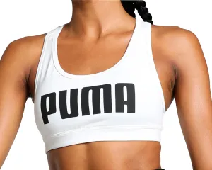 ventilation channels Puma 4KEEPS Womens Running Sports Bra - White