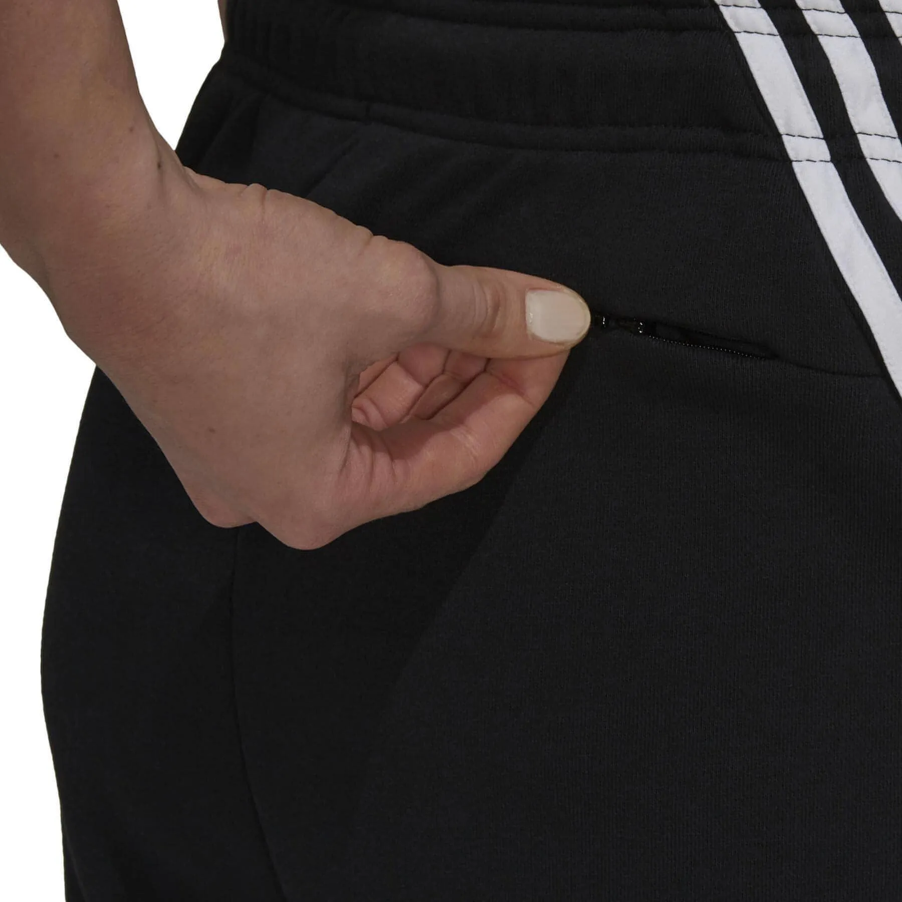 adidas Future Icon 3 Stripes Womens Training Shorts - Black Stylish Fit