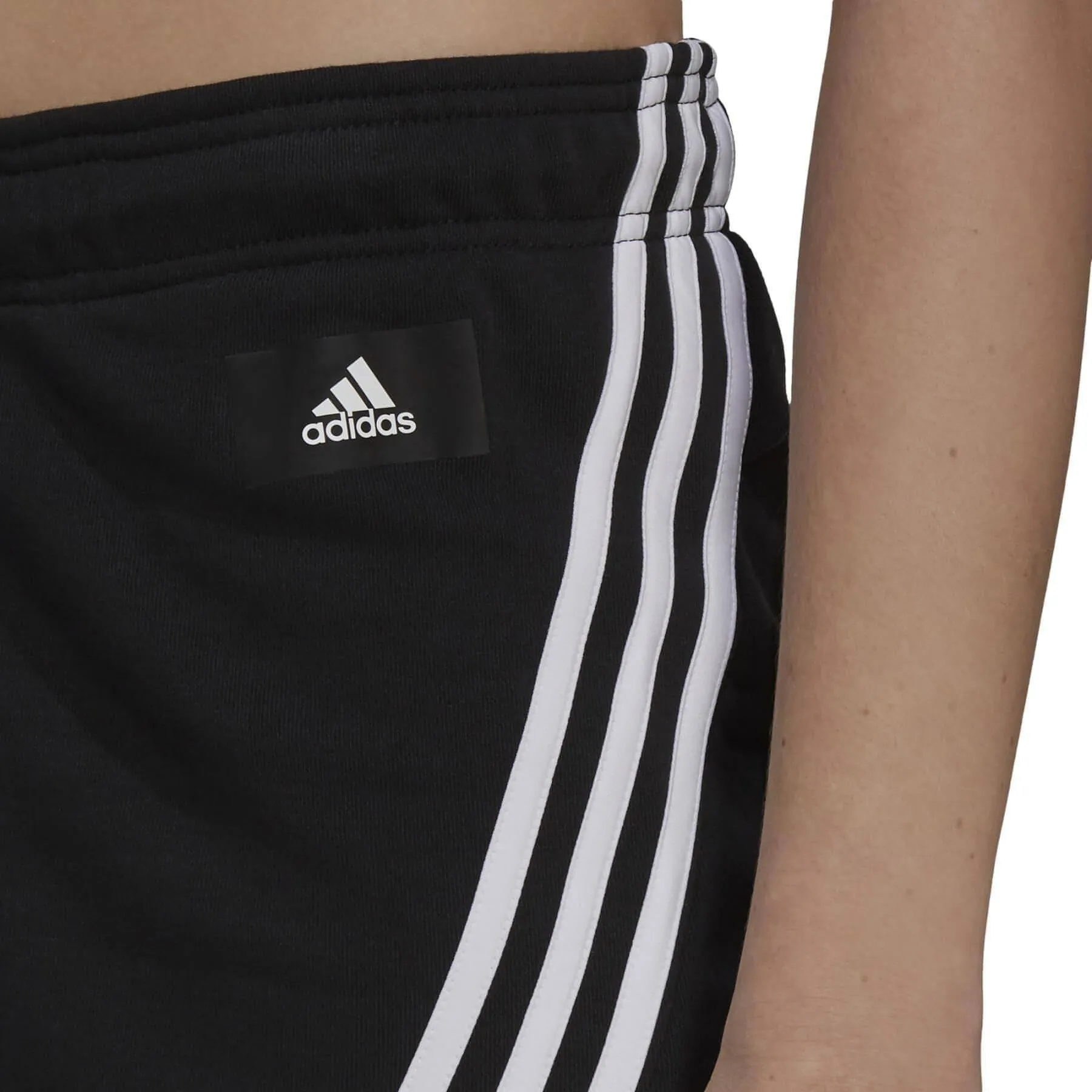 water sports gear adidas Future Icon 3 Stripes Womens Training Shorts - Black