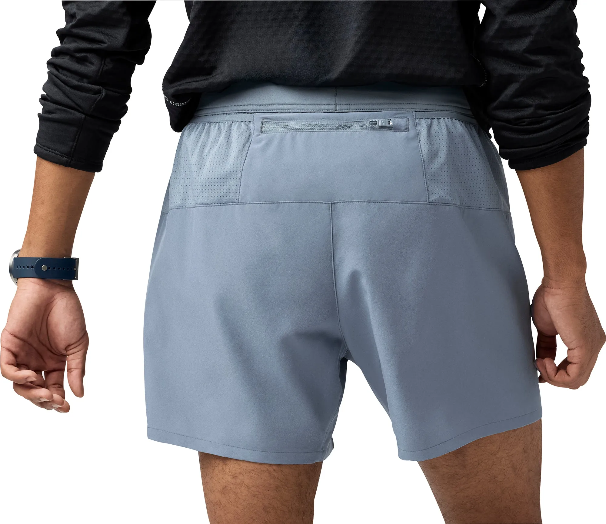 Brooks Journey 5 Inch Mens Running Shorts - Grey Office Attire HighBackRise