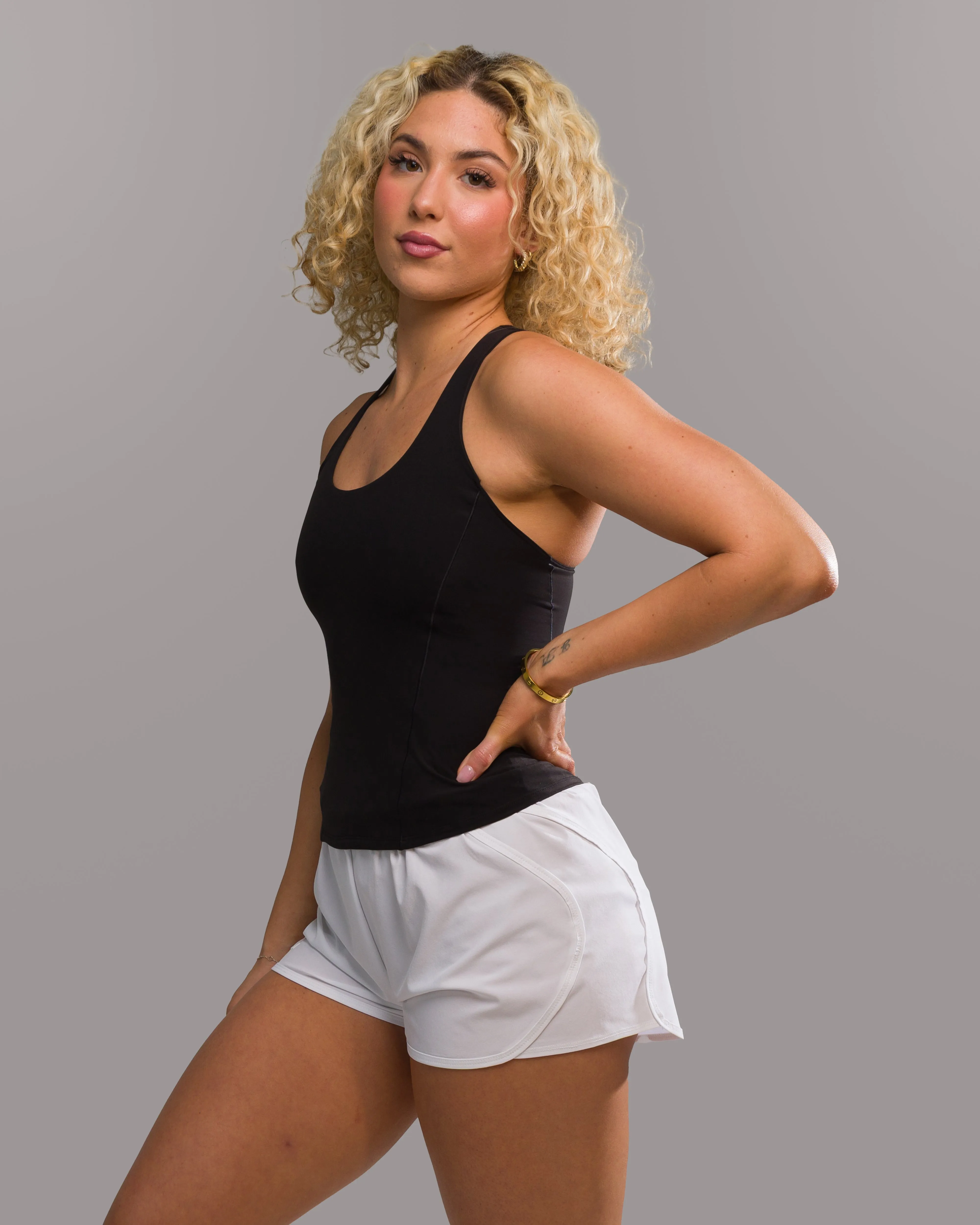 Daily Cool Flex Tank Long - Black