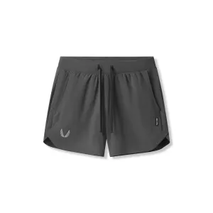 Stretchable Waistband 0751. Tetra-Lite? 5" Linerless Short - Space Grey "Wings"