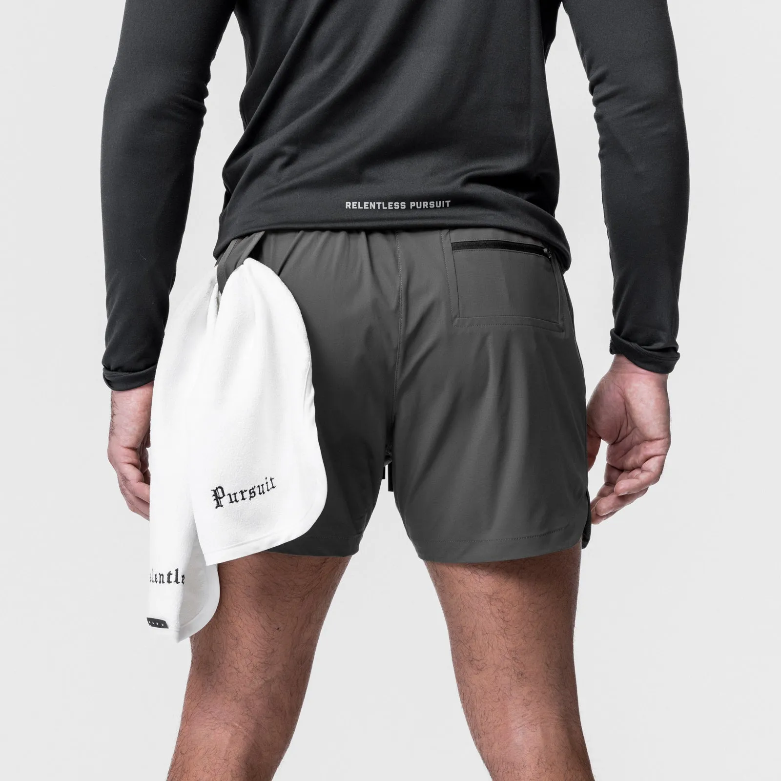 Festival wear 0751. Tetra-Lite? 5" Linerless Short - Space Grey "Wings"