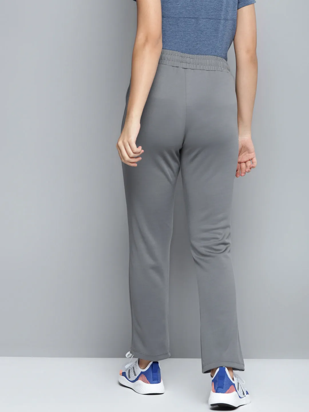 Casual Edge Alcis Women Grey Solid Track Pants
