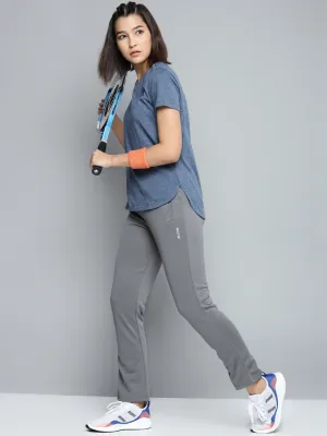 Alcis Women Grey Solid Track Pants ResilientElasticBand Breathable Material