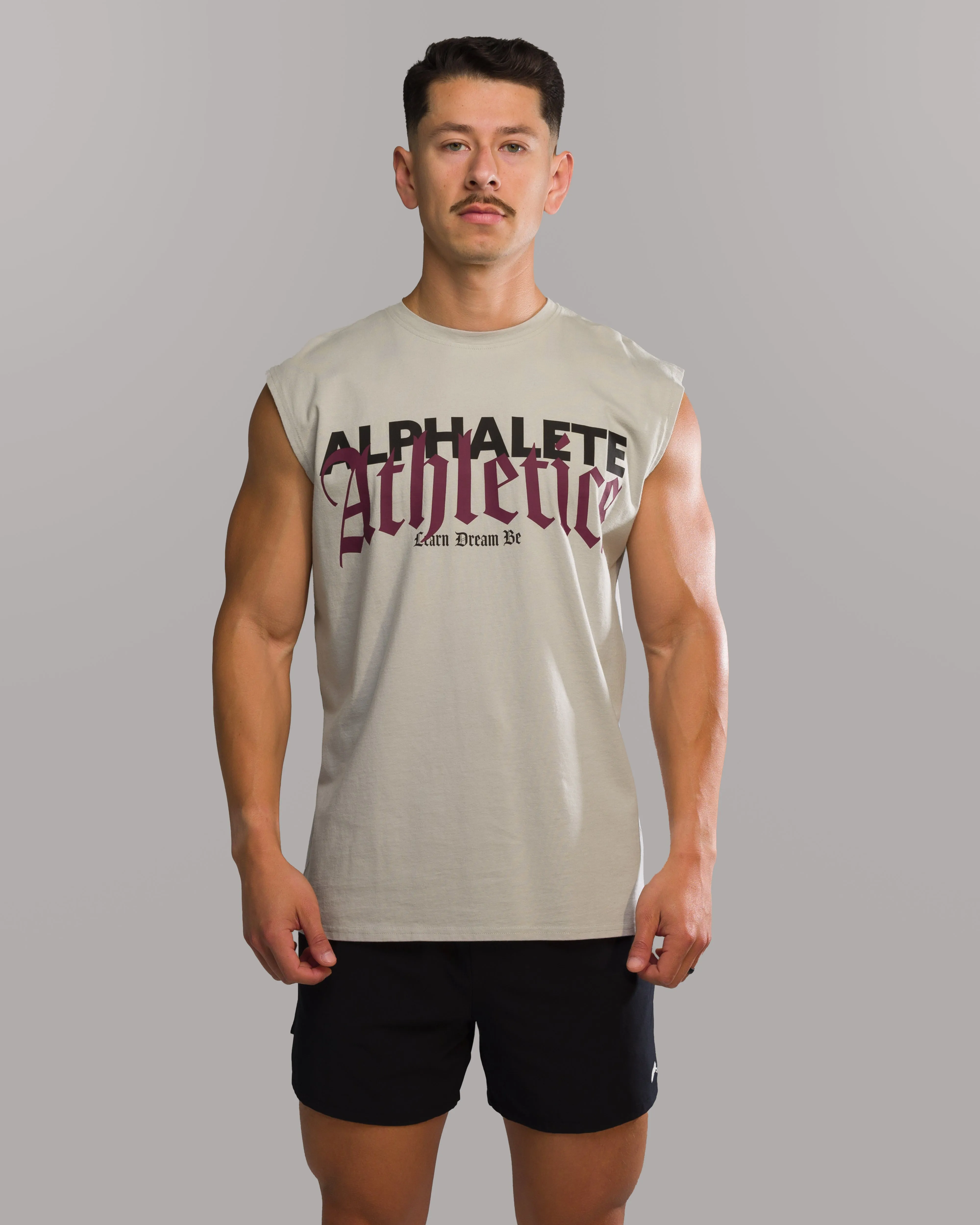 Dark Haven Cut Off - Grey Wicking Technology