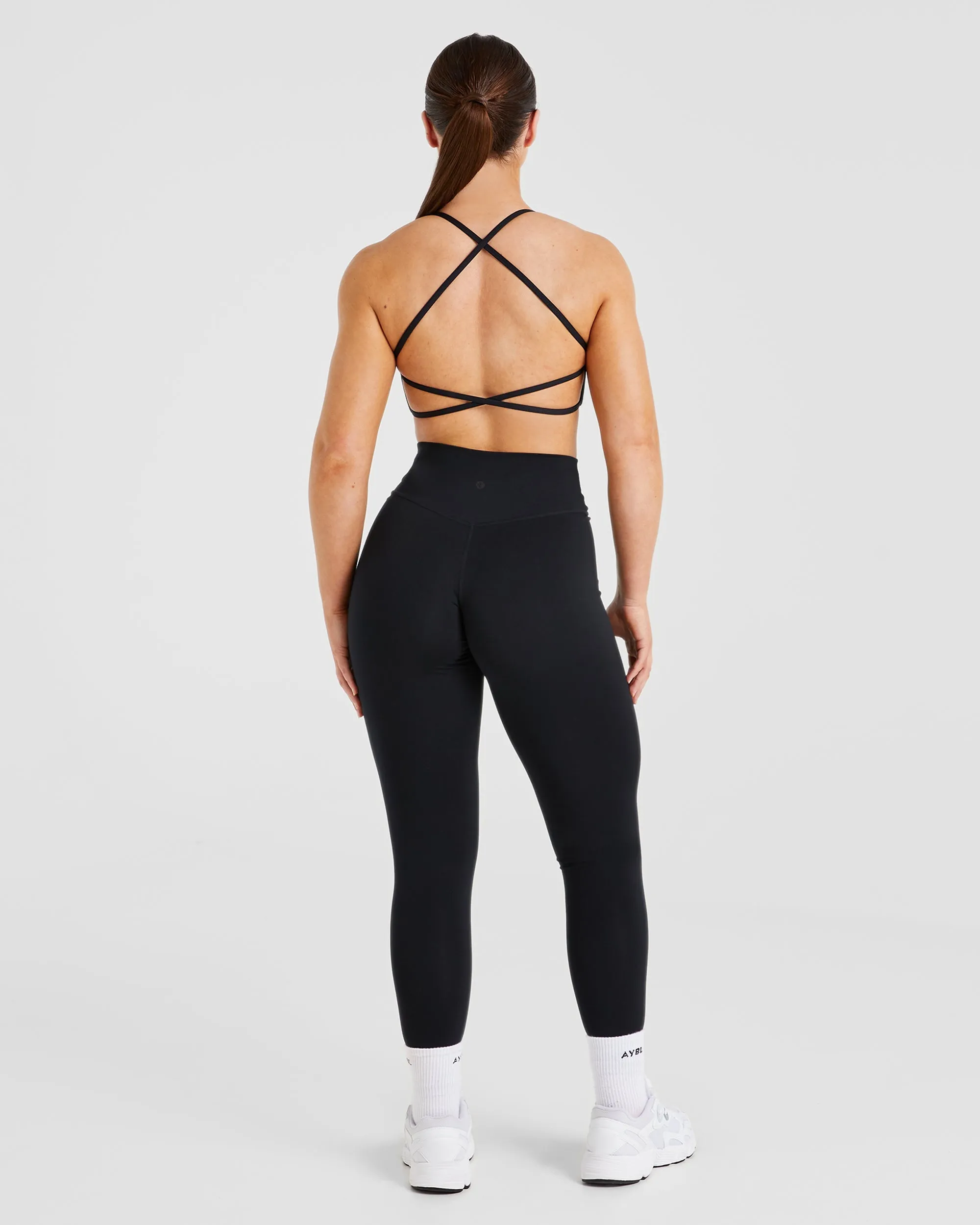 All-Day Band Essential Crossback Sports Bra - Black