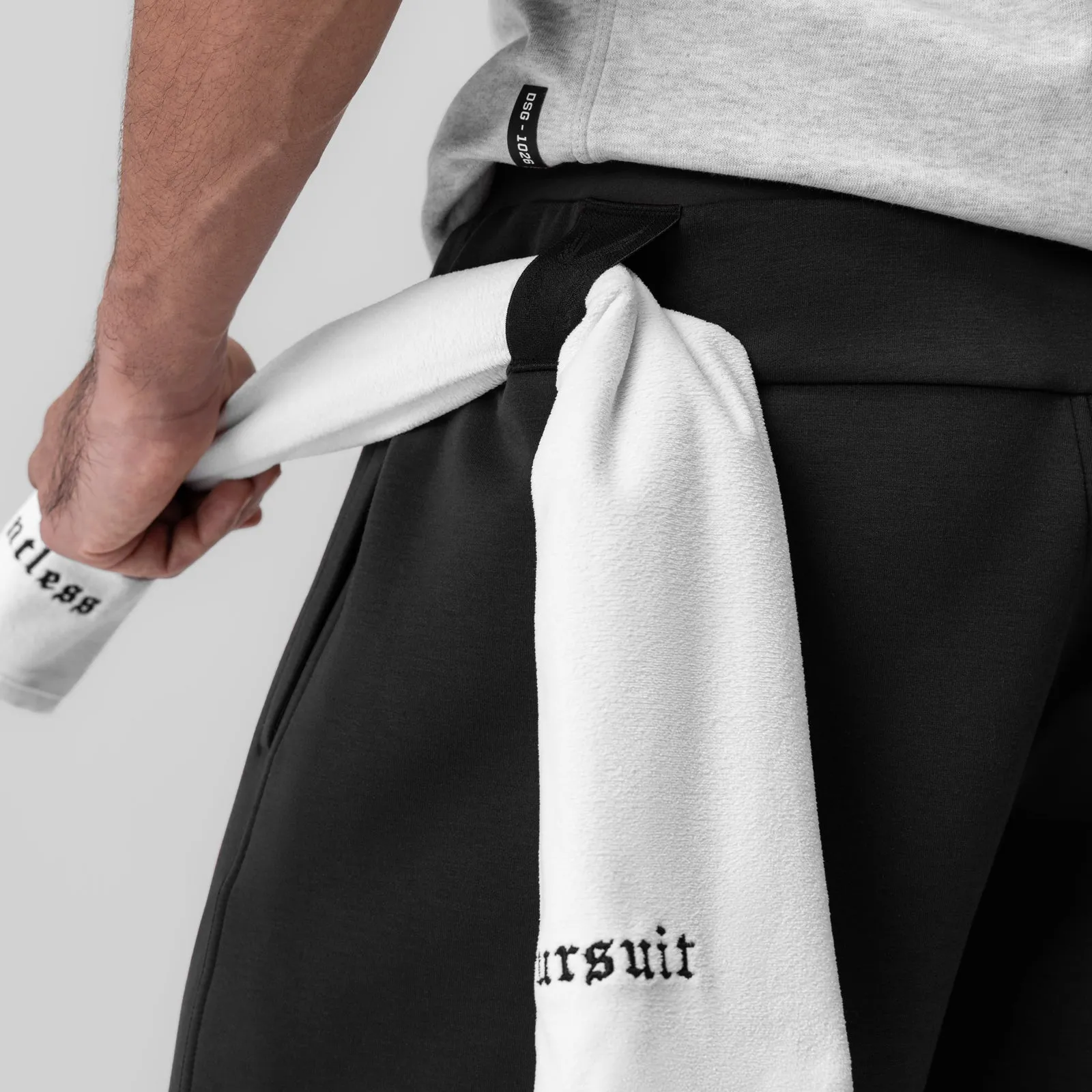 1029. Dri-Core? Training Short - Black embroidery details Hot Weather