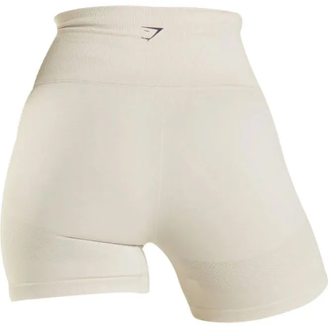 Eco friendly materials hat Gymshark Energy Seamless Womens Short Training Tights - Beige