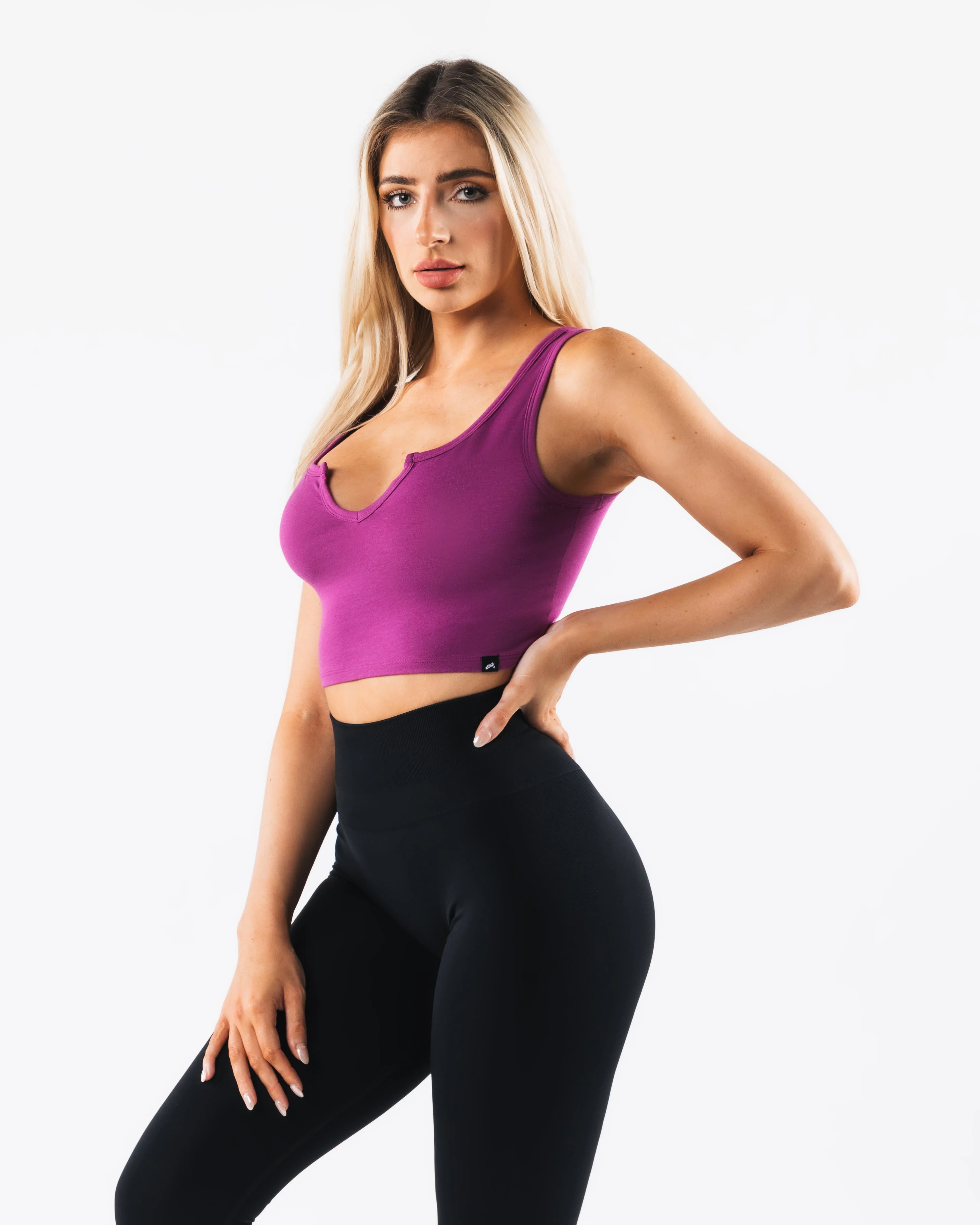 Secure Fit Design High Collar OT Slit Tank - Nebula